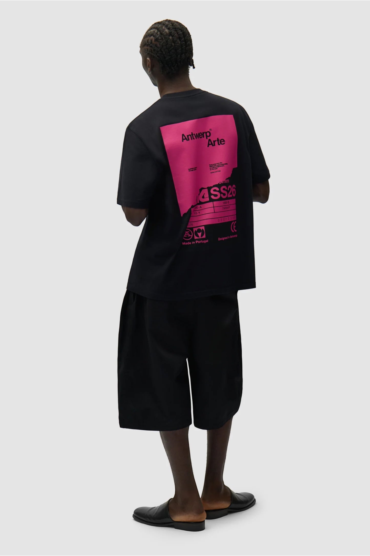 T-Shirt Arte Black - Poster Dos - Coton Premium Portugal