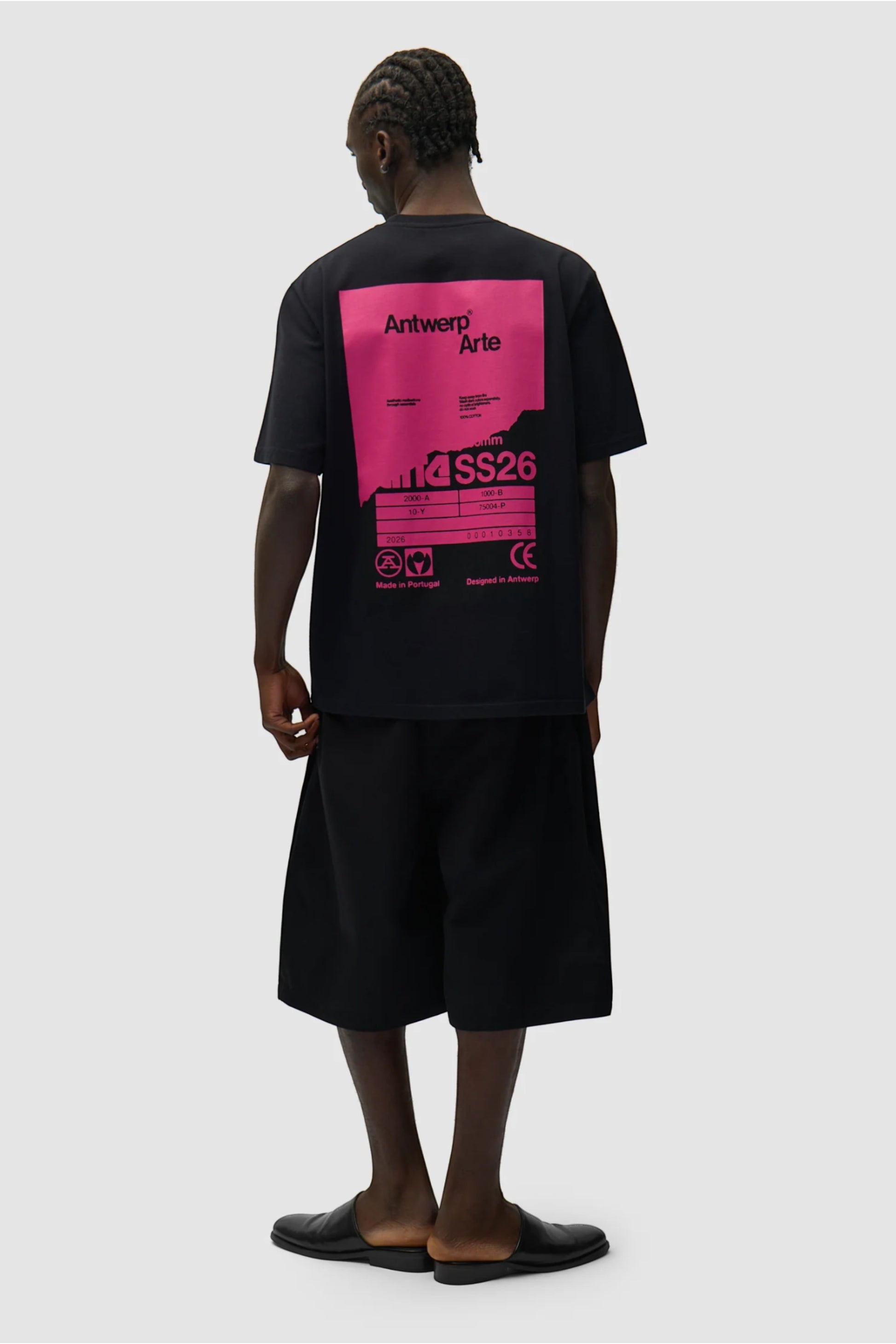 T-Shirt Arte Black - Poster Dos - Coton Premium Portugal