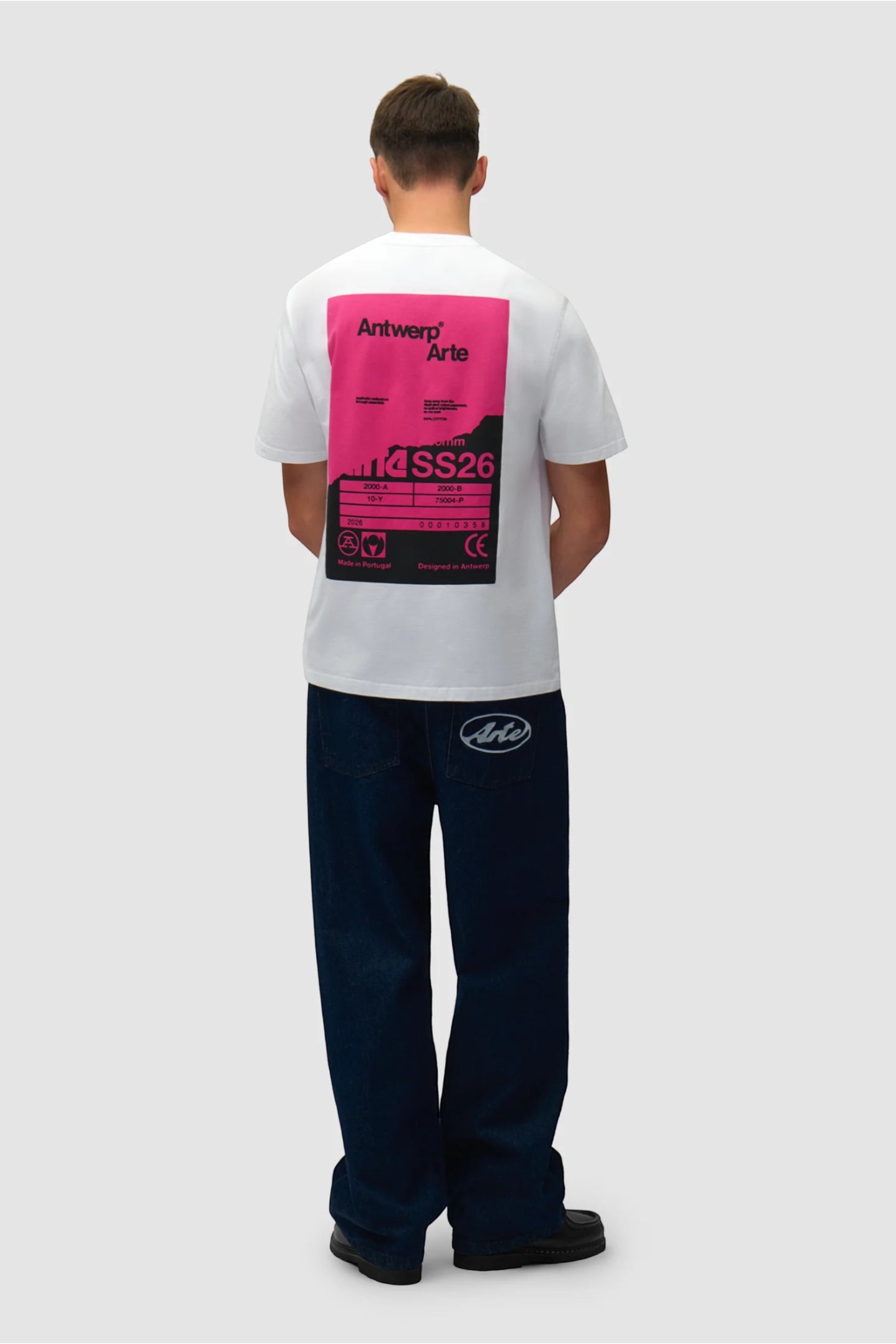 T-Shirt Arte White - Poster Dos - Coton Premium Portugal