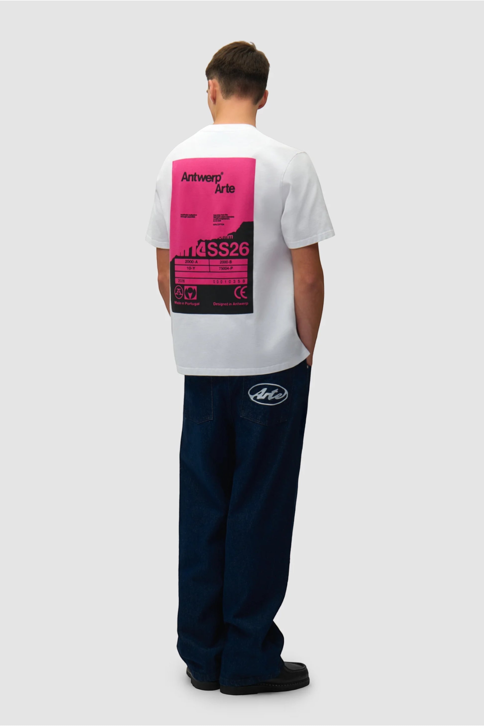 T-Shirt Arte White - Poster Dos - Coton Premium Portugal