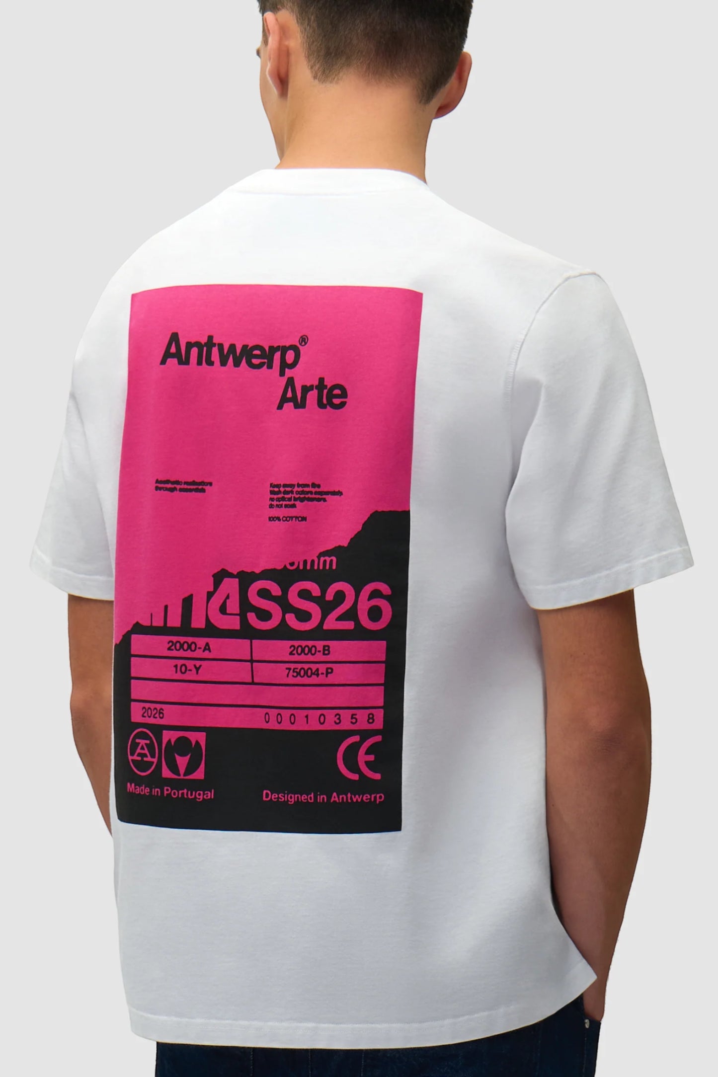 T-Shirt Arte White - Poster Dos - Coton Premium Portugal