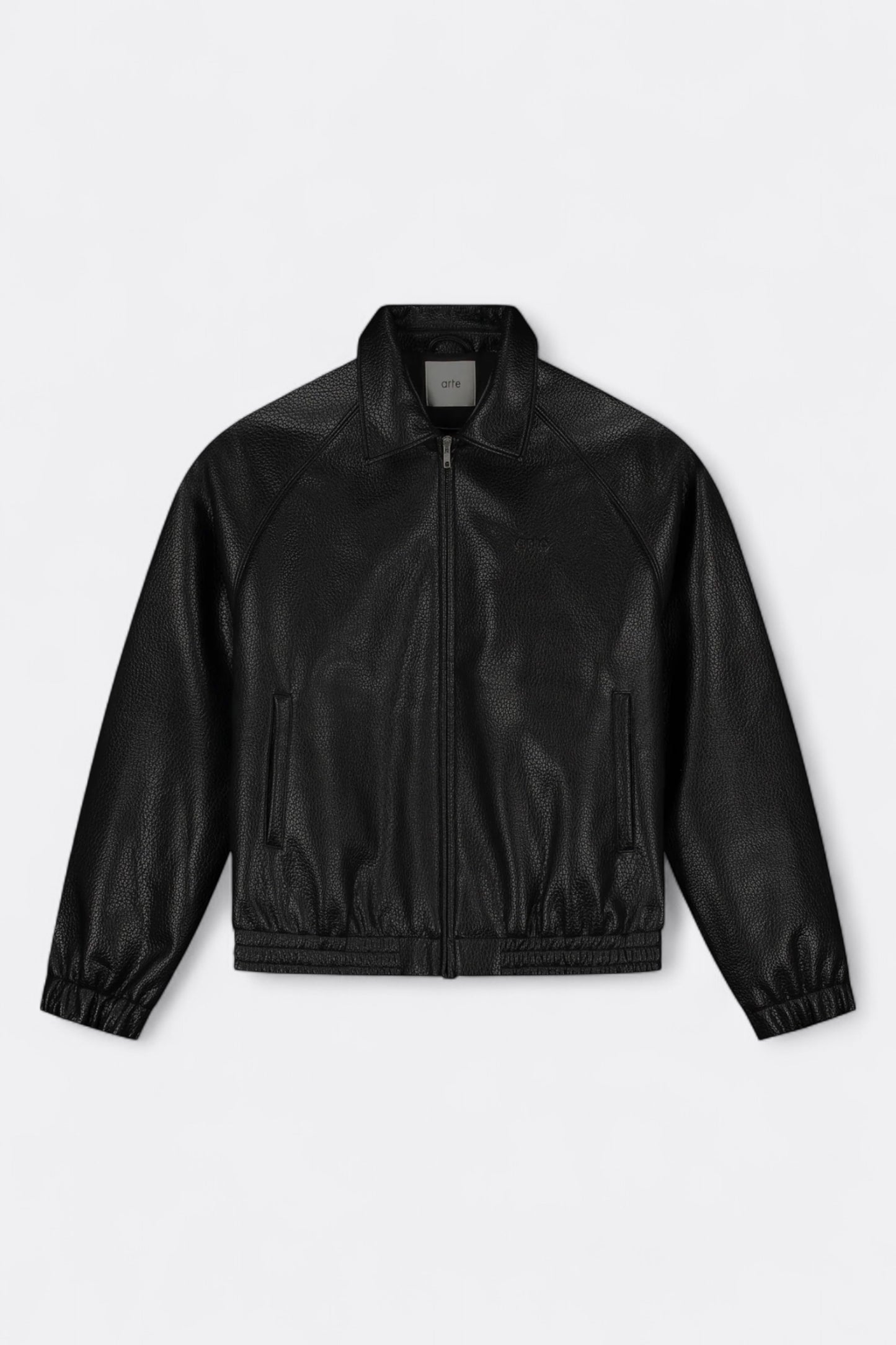 Arte - Basic Leather Jacket (Black)