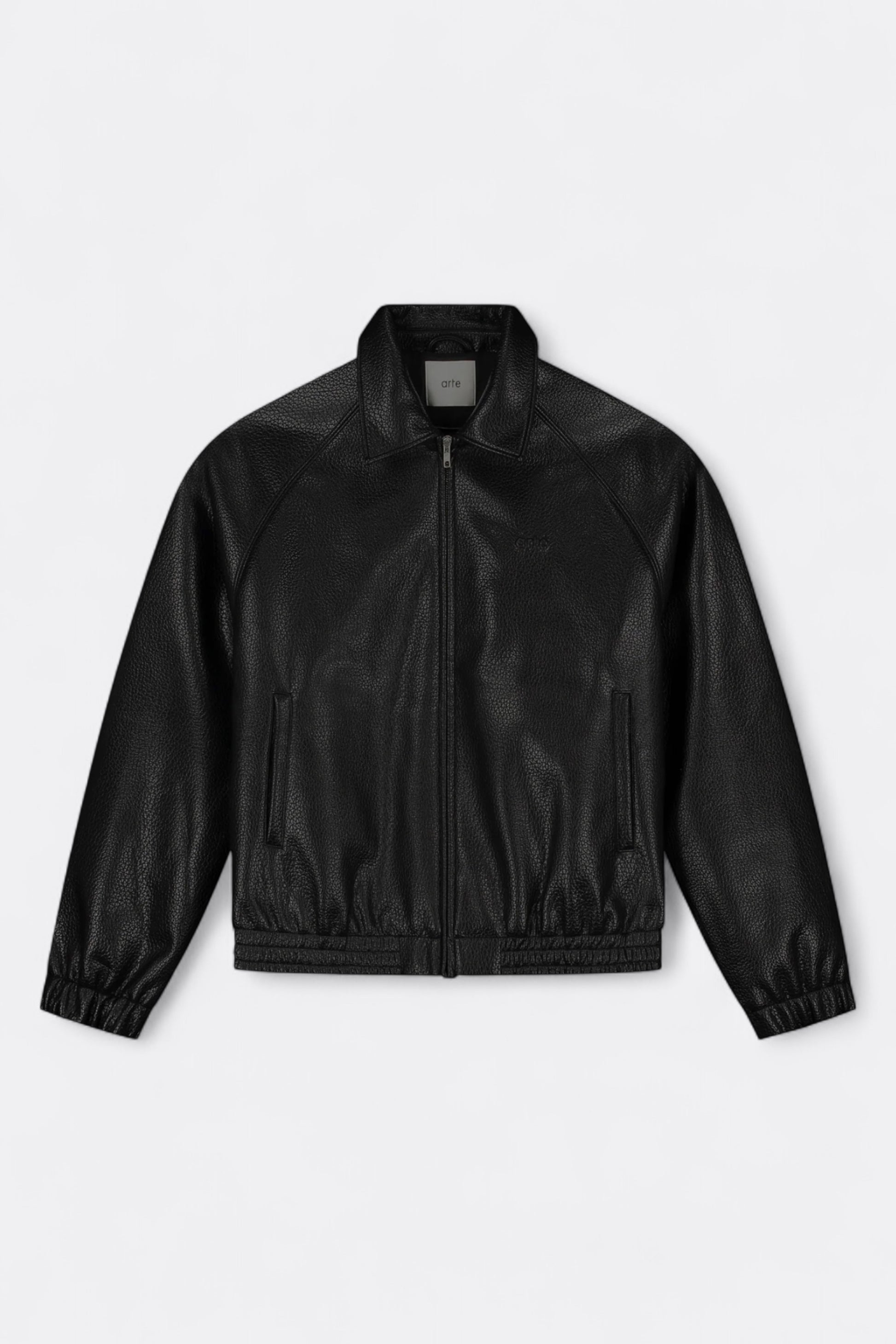 Arte - Basic Leather Jacket (Black)