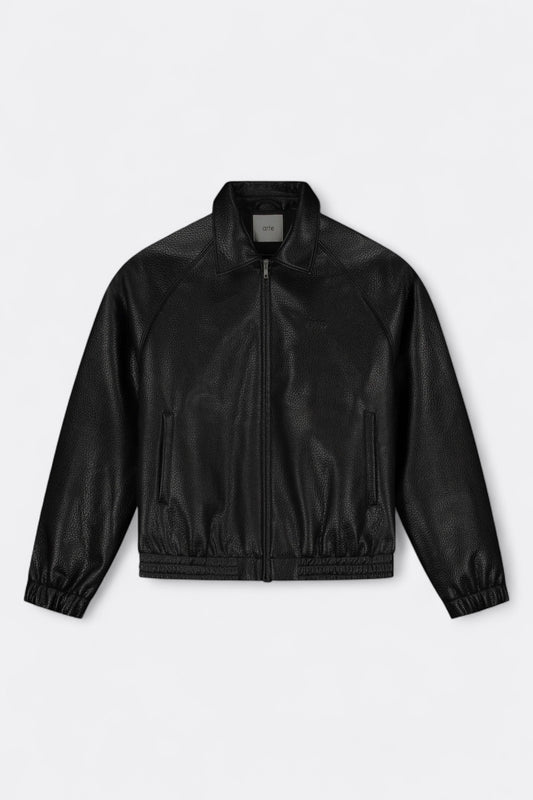 Arte - Basic Leather Jacket (Black)
