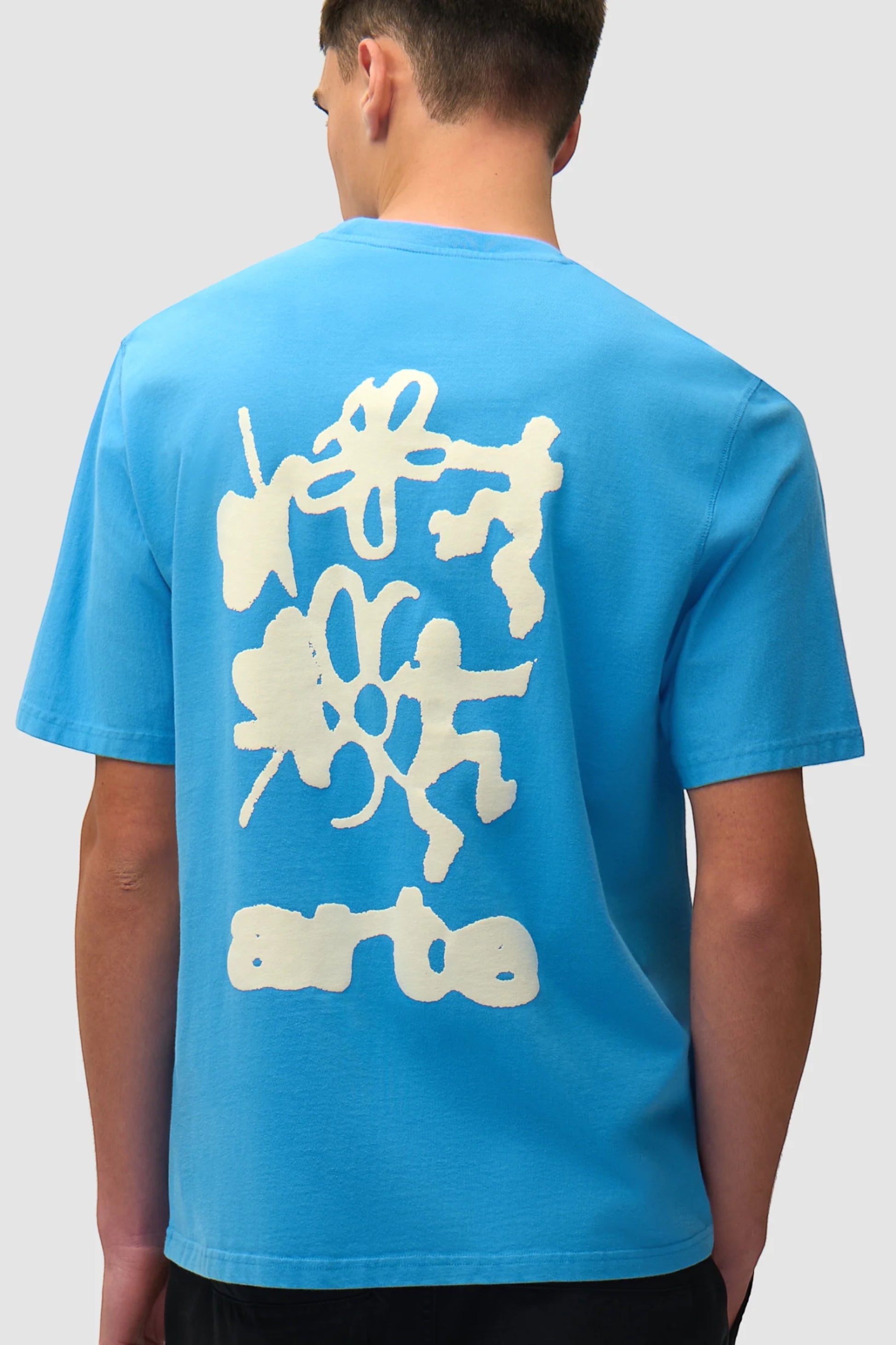T-Shirt Arte Blue - Blurry Back Print - Coton Premium Portugal