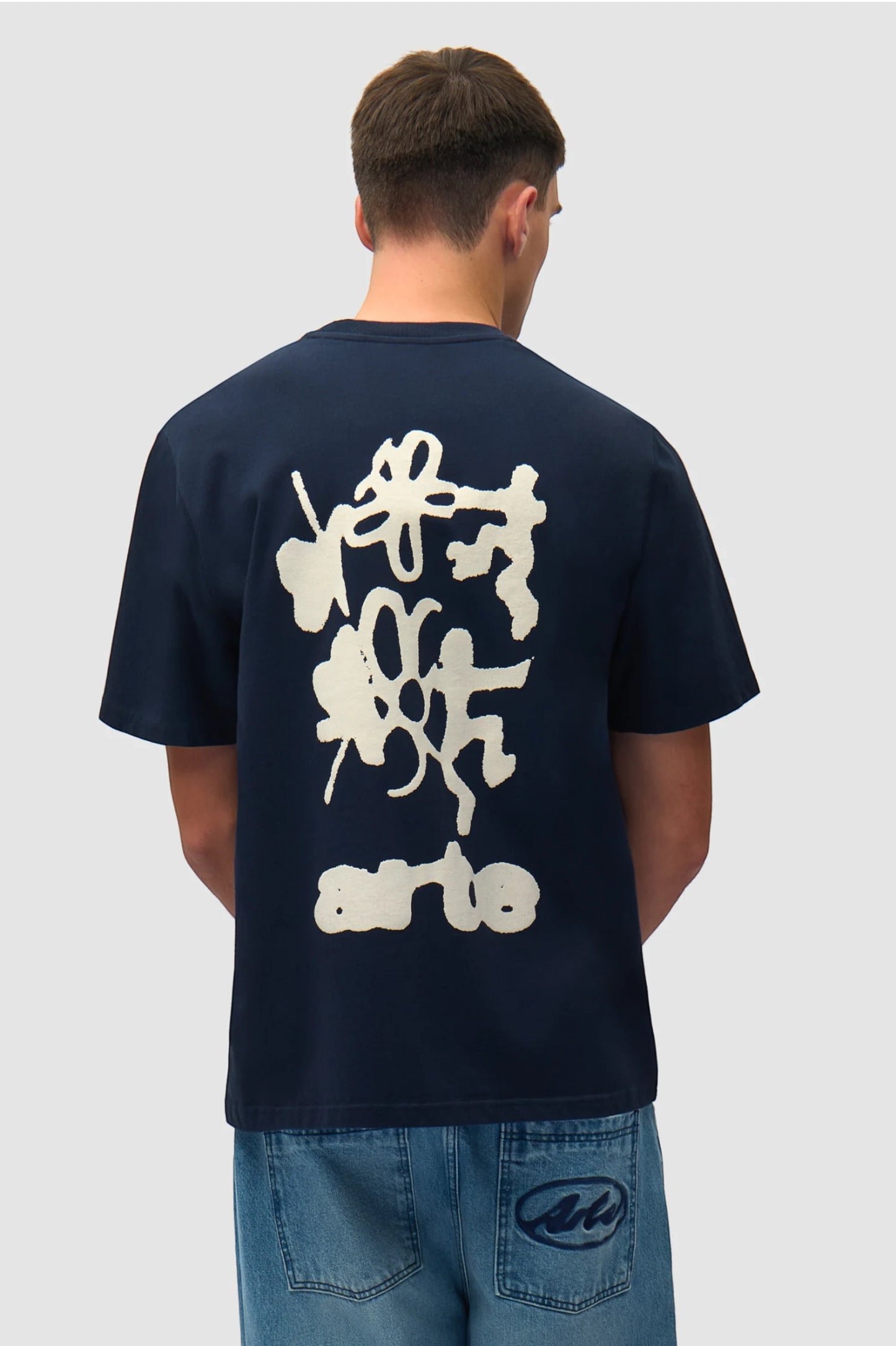 T-Shirt Arte Navy - Blurry Back Print - Coton Premium Portugal