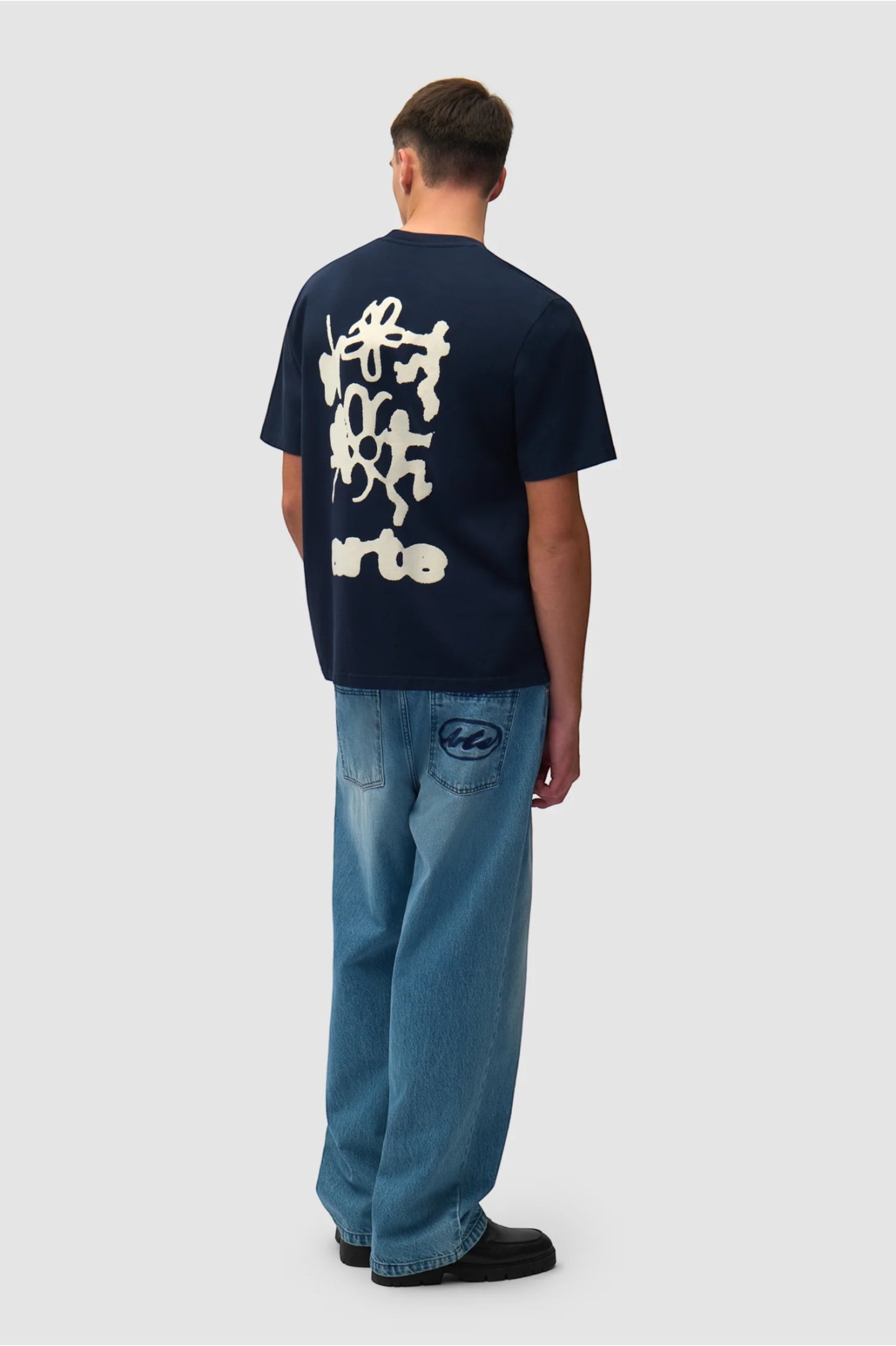 T-Shirt Arte Navy - Blurry Back Print - Coton Premium Portugal