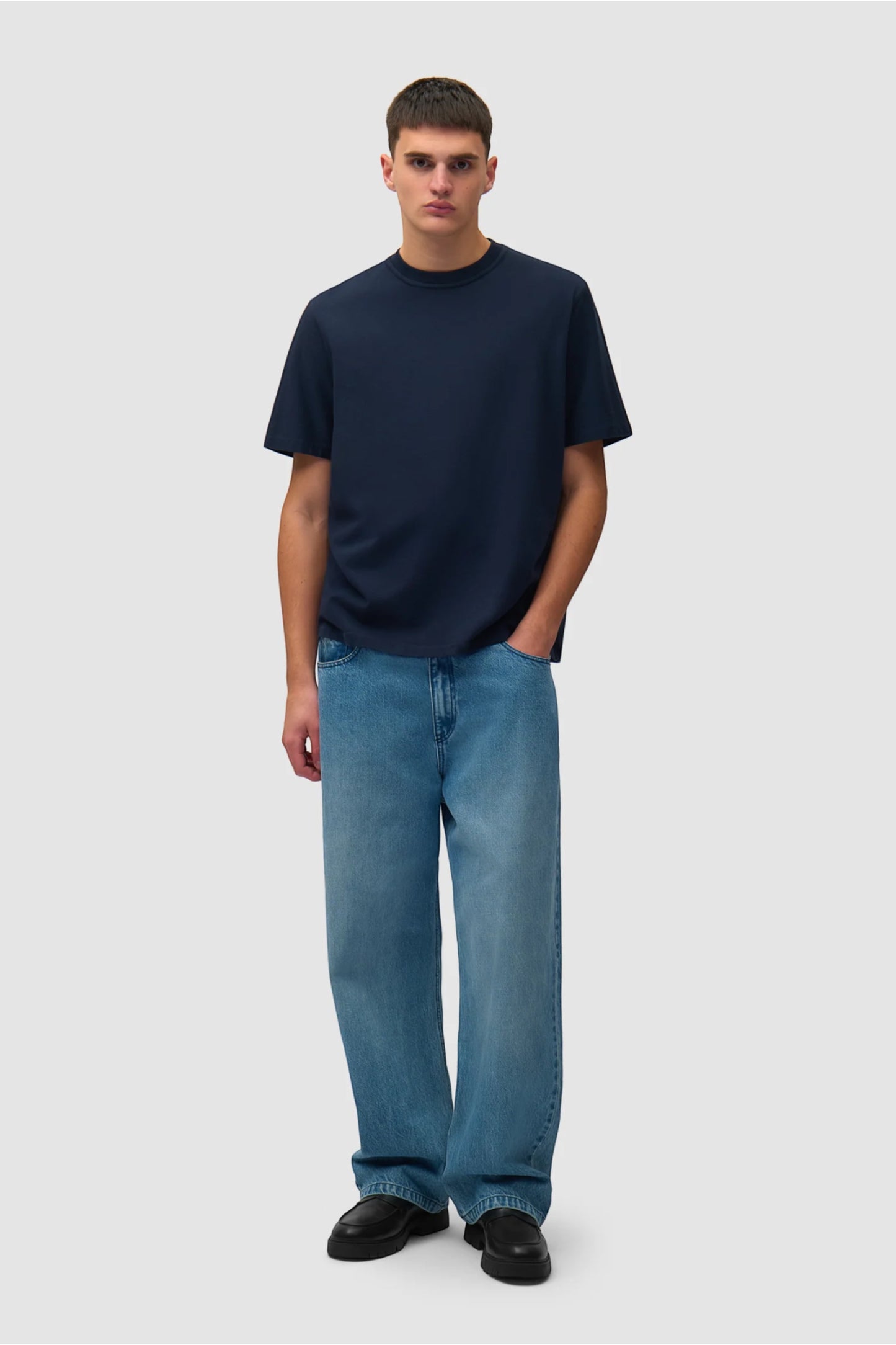 T-Shirt Arte Navy - Blurry Back Print - Coton Premium Portugal