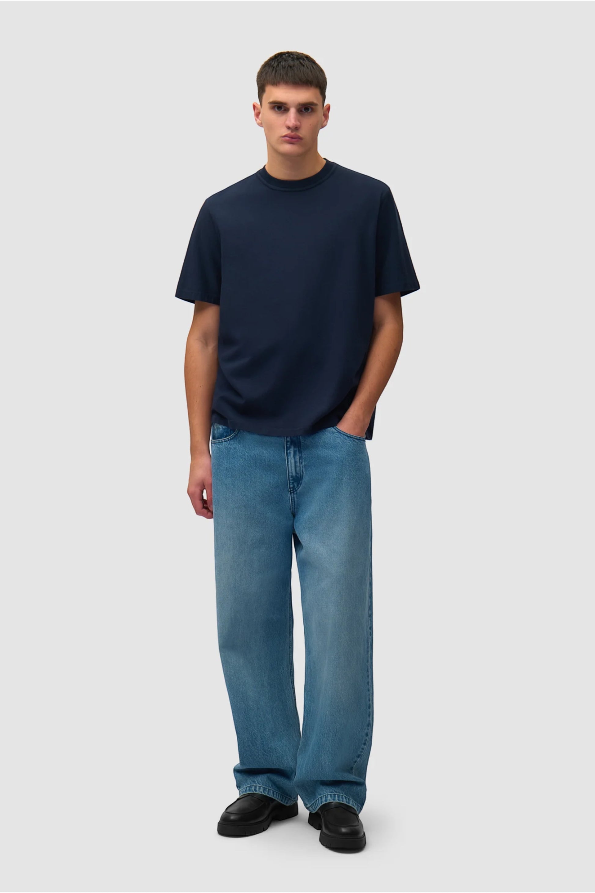T-Shirt Arte Navy - Blurry Back Print - Coton Premium Portugal