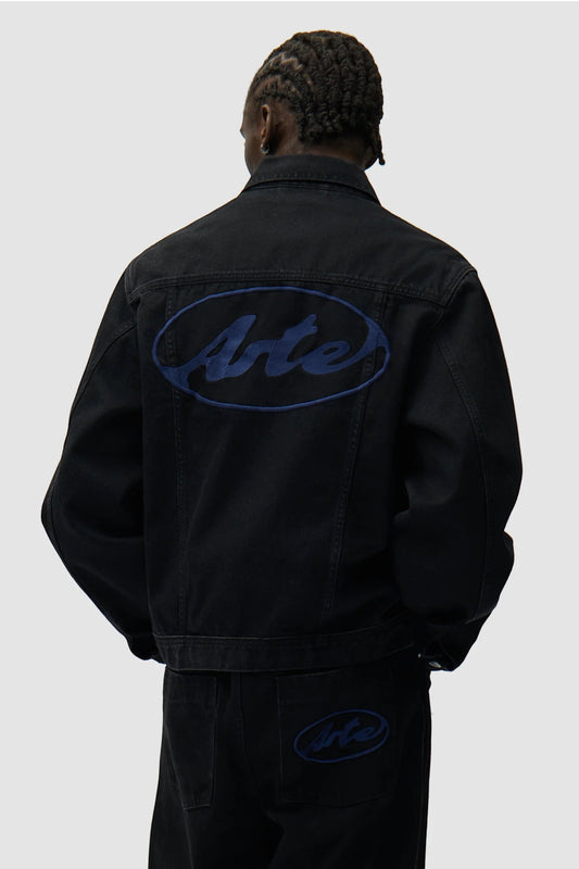 Veste Jean Arte Black - Logo Brodé - Coton Premium Portugal