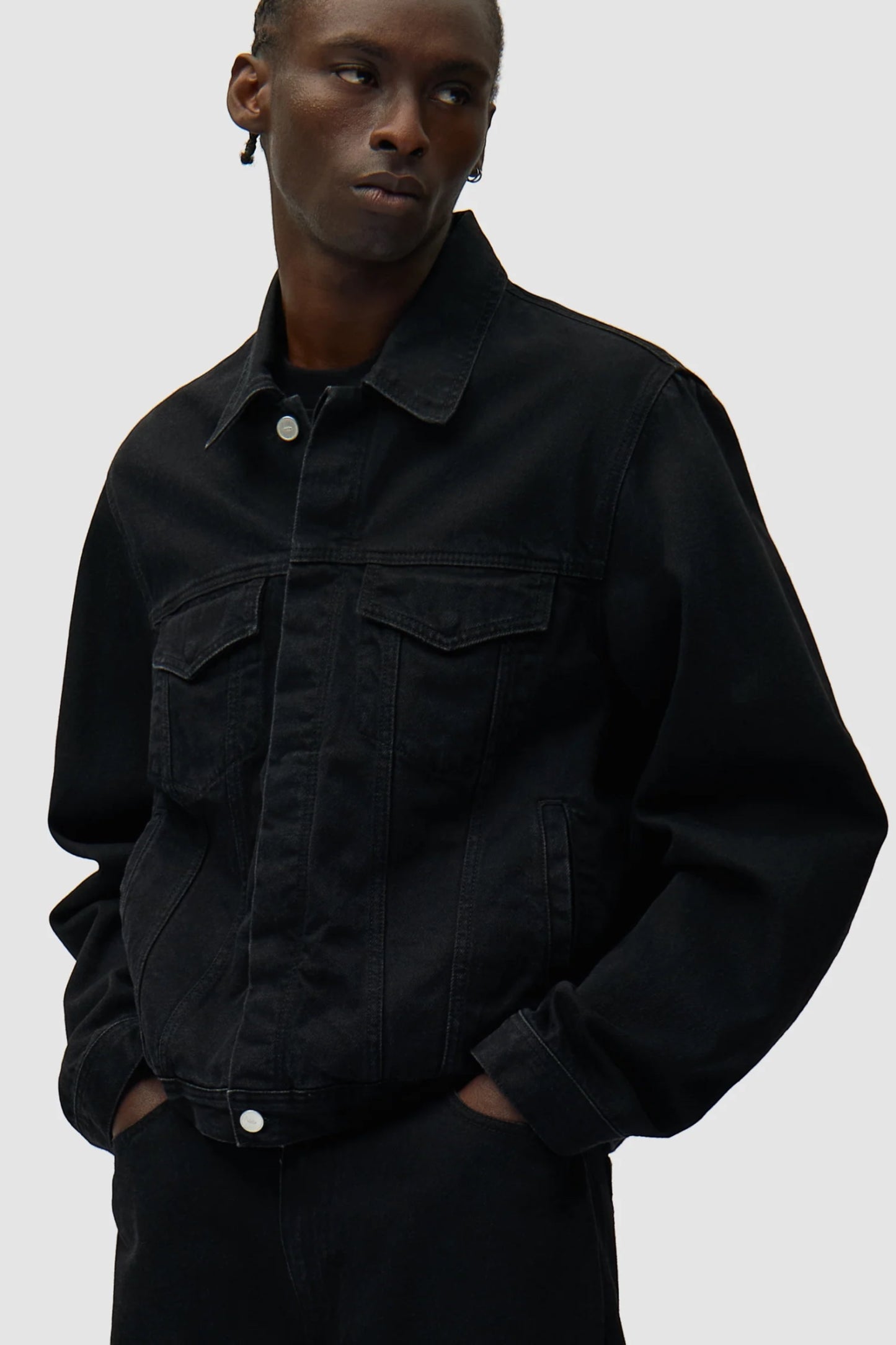 Veste Jean Arte Black - Logo Brodé - Coton Premium Portugal