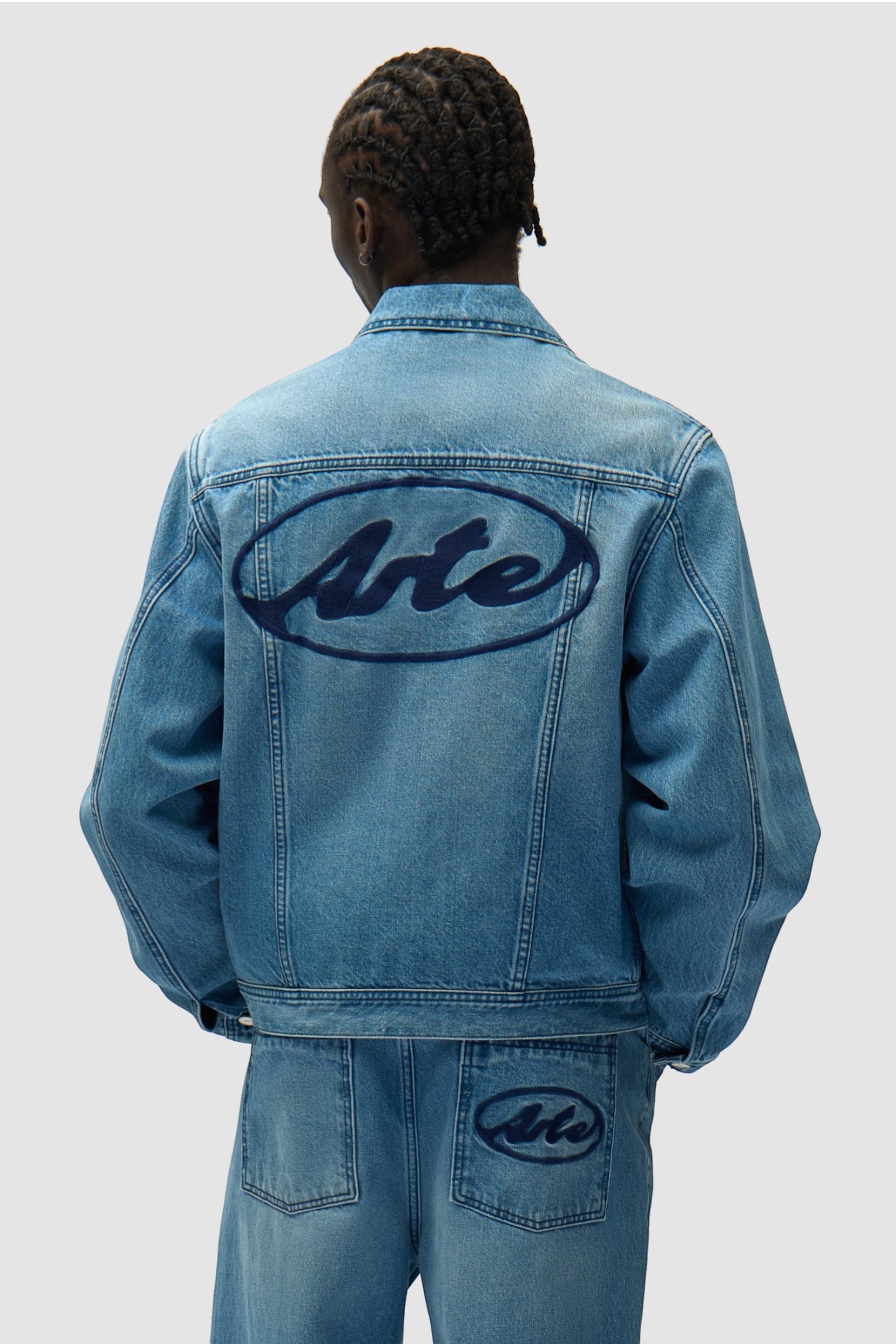 Veste Jean Arte Denim Bleach - Logo Brodé - Coton Premium Portugal