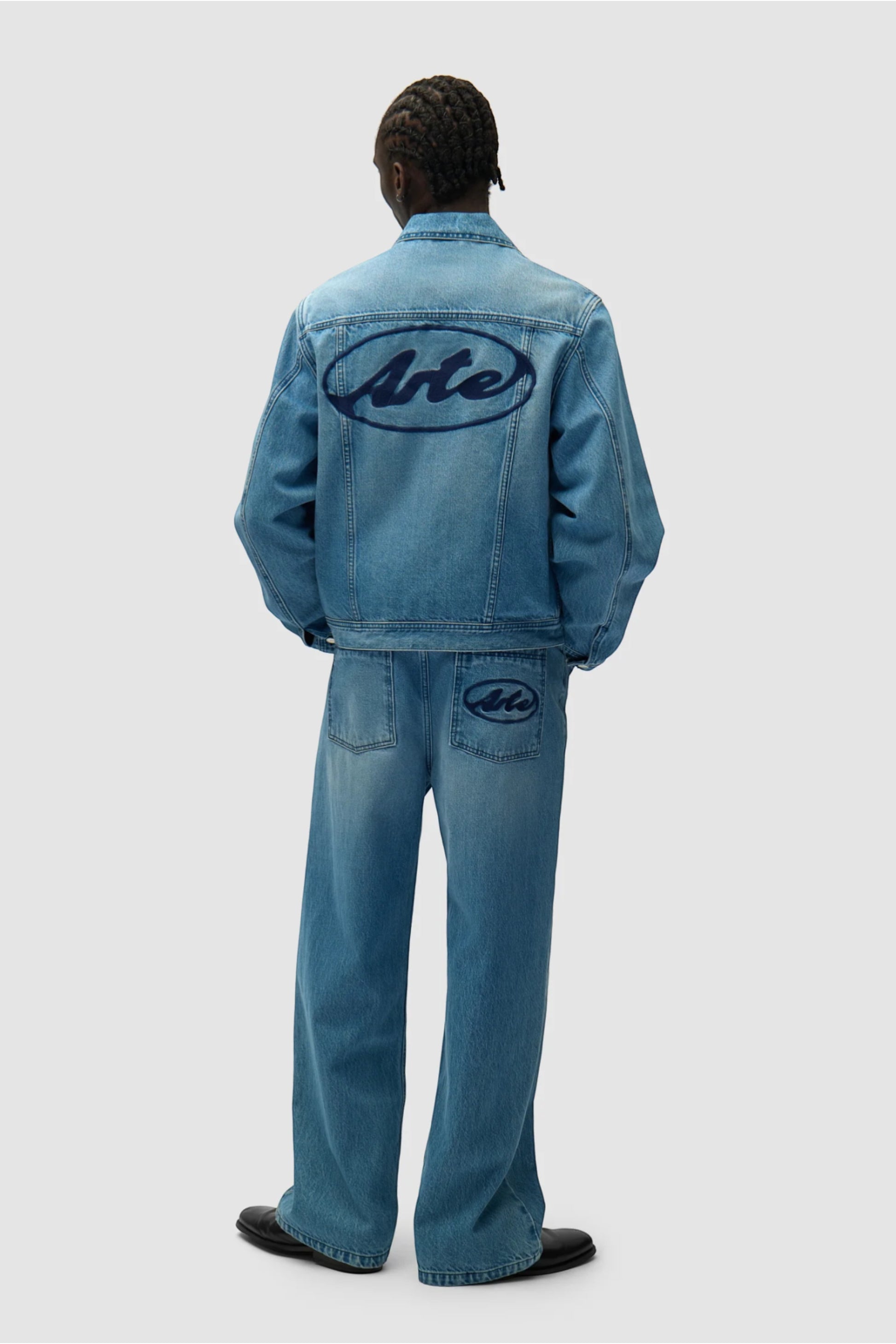 Veste Jean Arte Denim Bleach - Logo Brodé - Coton Premium Portugal