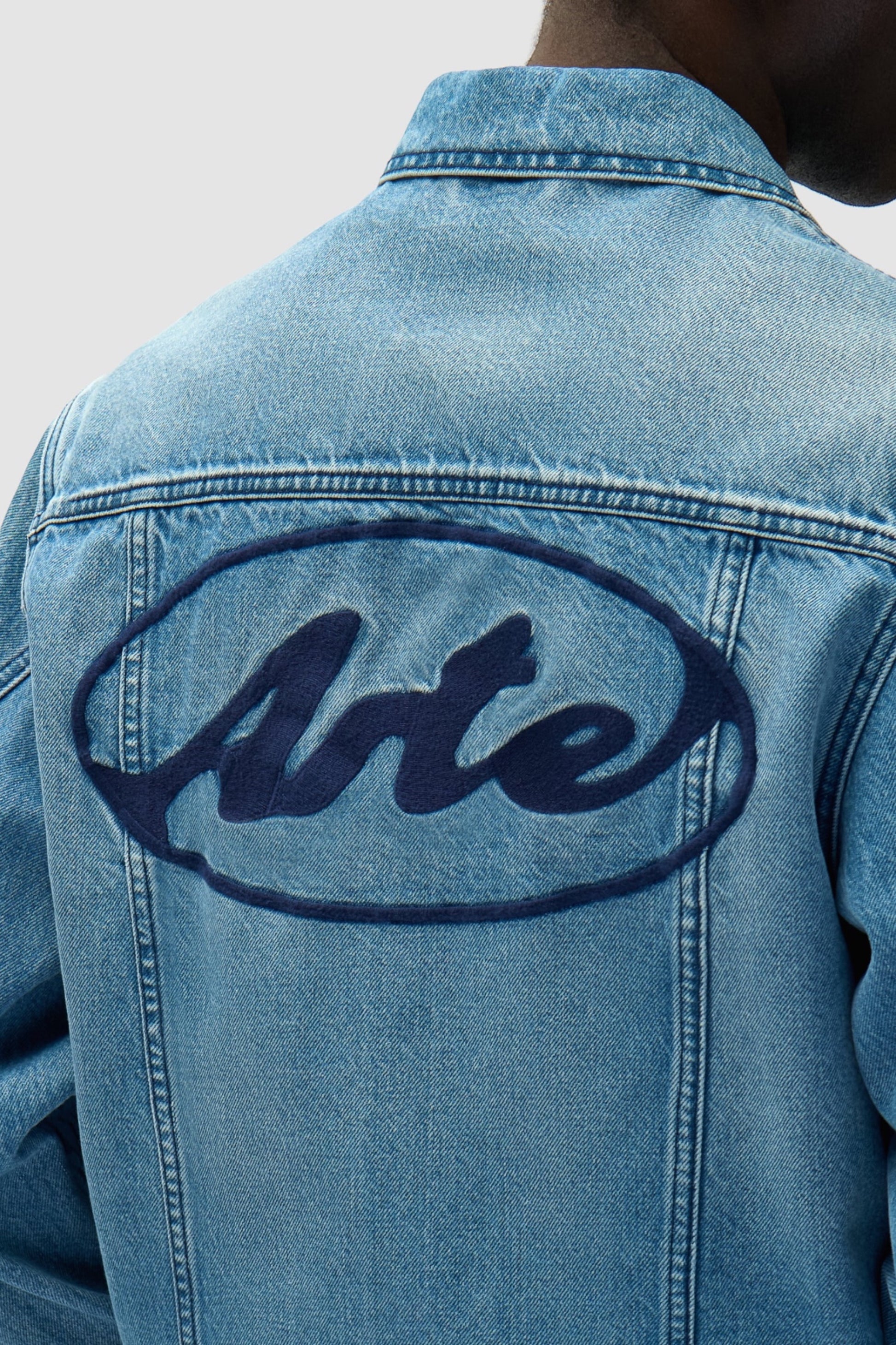 Veste Jean Arte Denim Bleach - Logo Brodé - Coton Premium Portugal