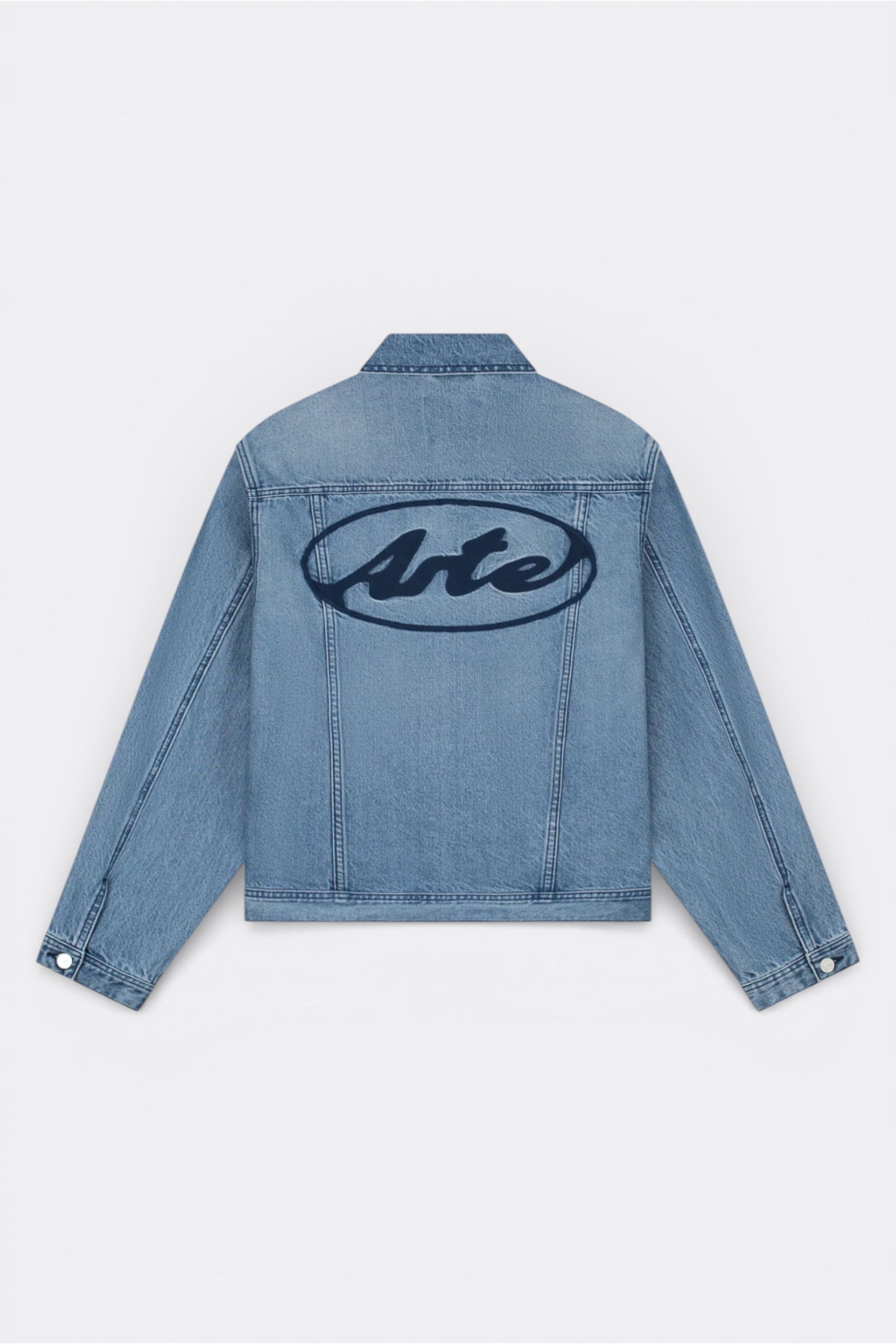 Veste Jean Arte Denim Bleach - Logo Brodé - Coton Premium Portugal