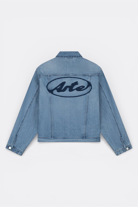 Veste Jean Arte Denim Bleach - Logo Brodé - Coton Premium Portugal