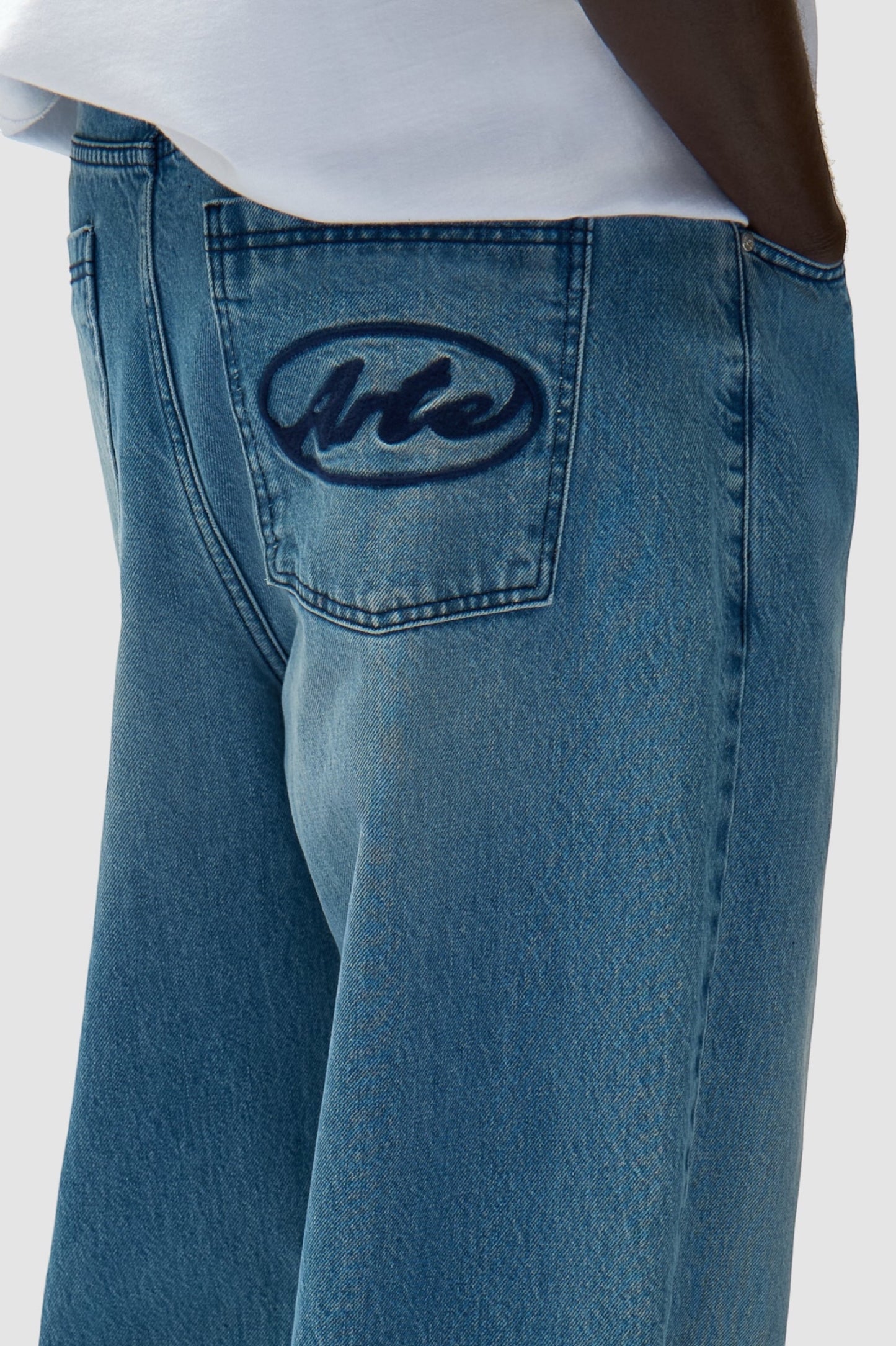 Pantalon Arte Denim Bleach - Logo Poche - Coton Premium Portugal