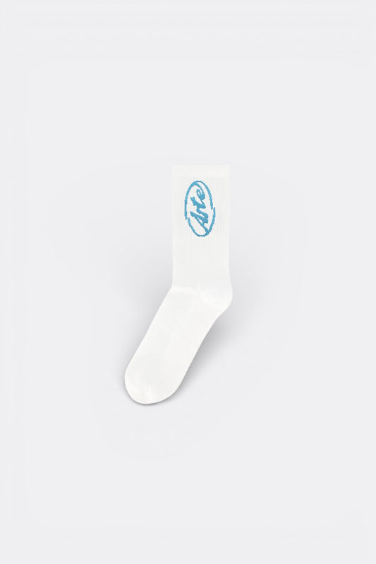 Chaussettes Arte White - Logo Brodé - Coton Premium Portugal