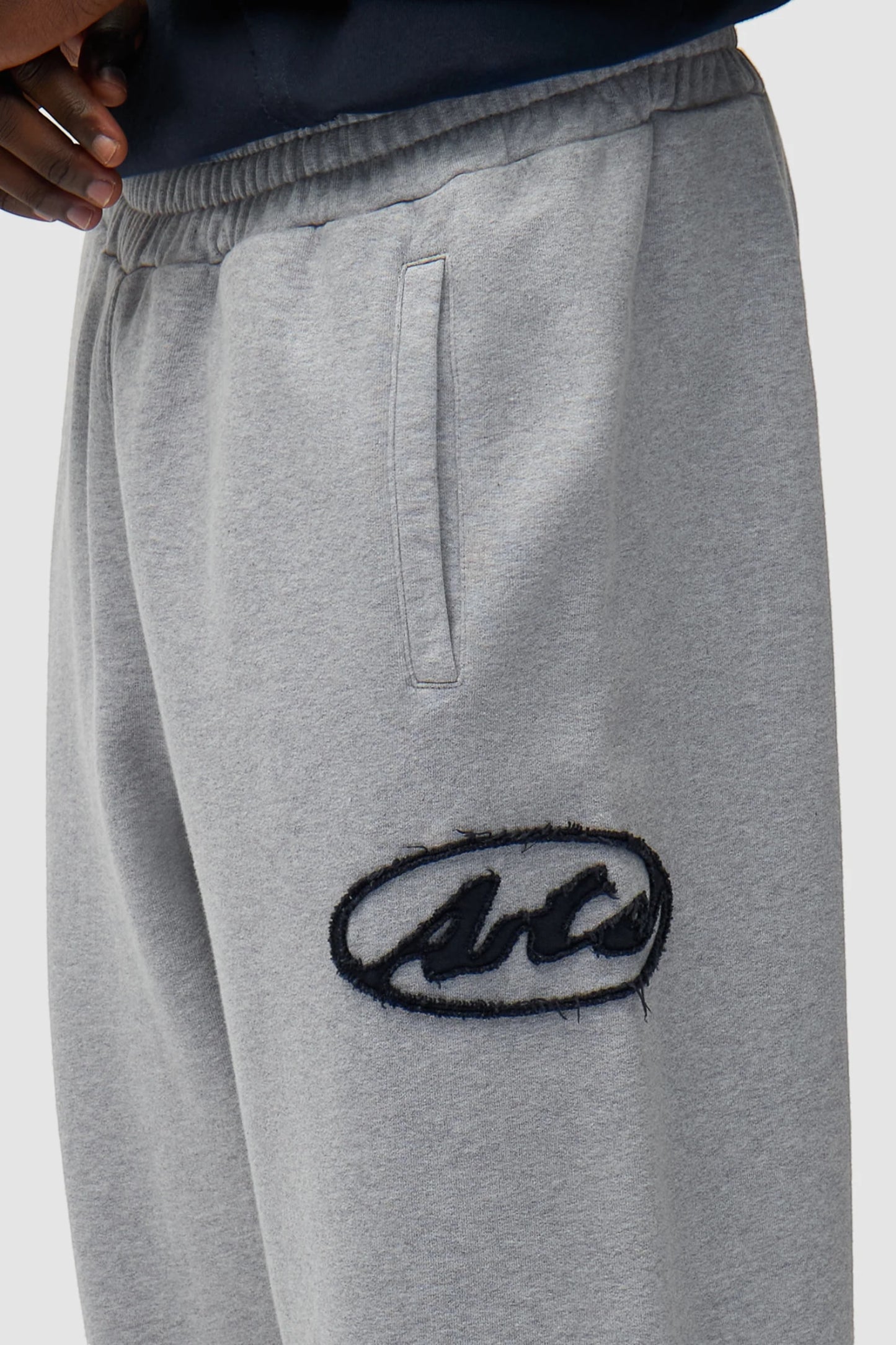 Pantalon Survêtement Arte Grey - Logo Patch - Coton Premium Portugal