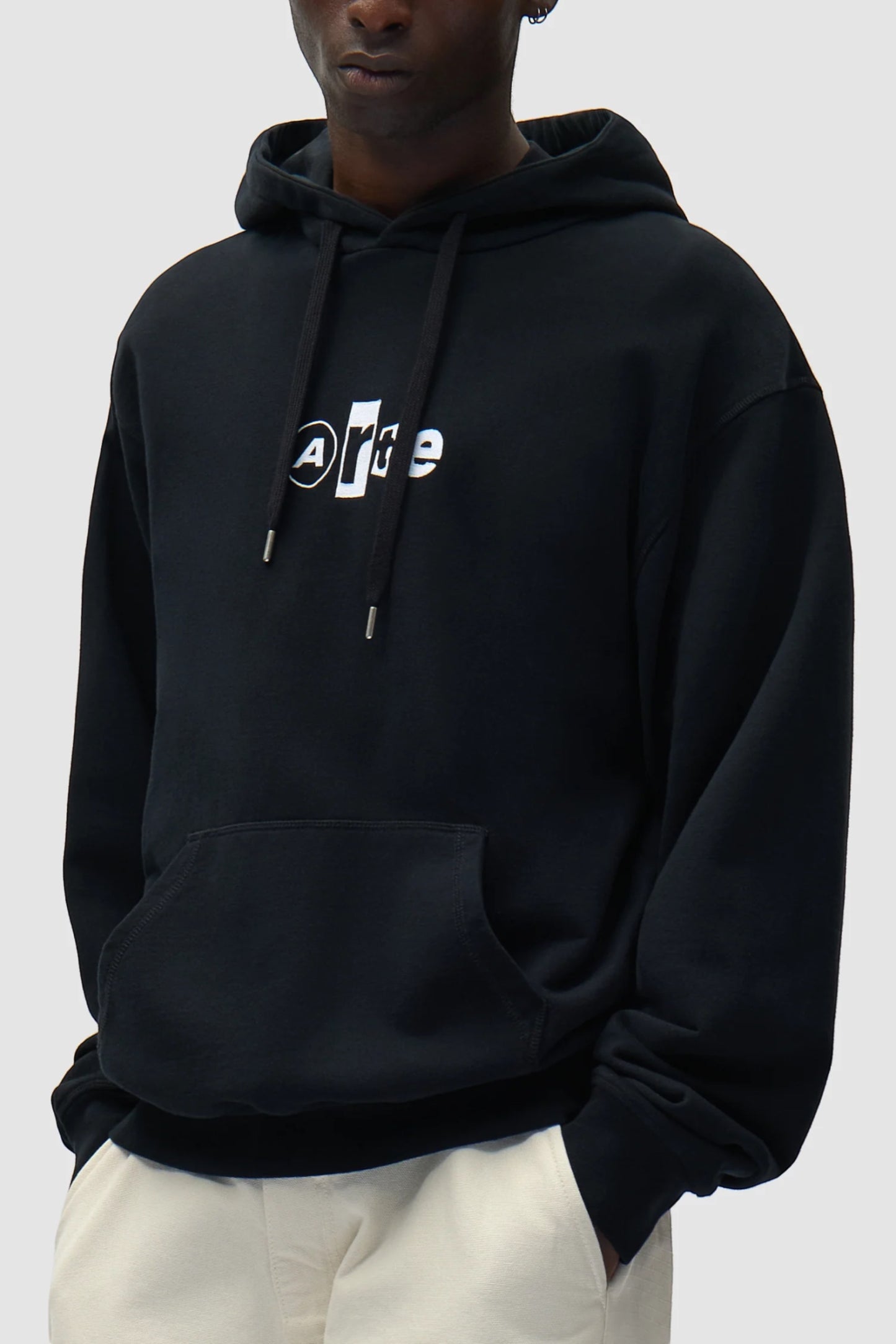 Hoodie Arte Black - Logo Collage - Coton Premium Portugal