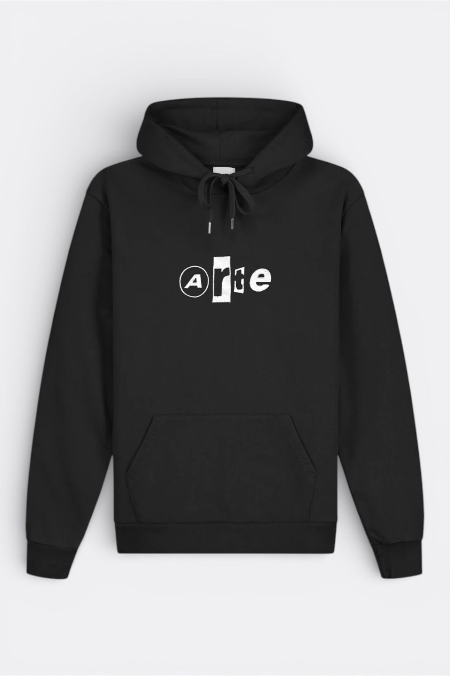 Hoodie Arte Black - Logo Collage - Coton Premium Portugal