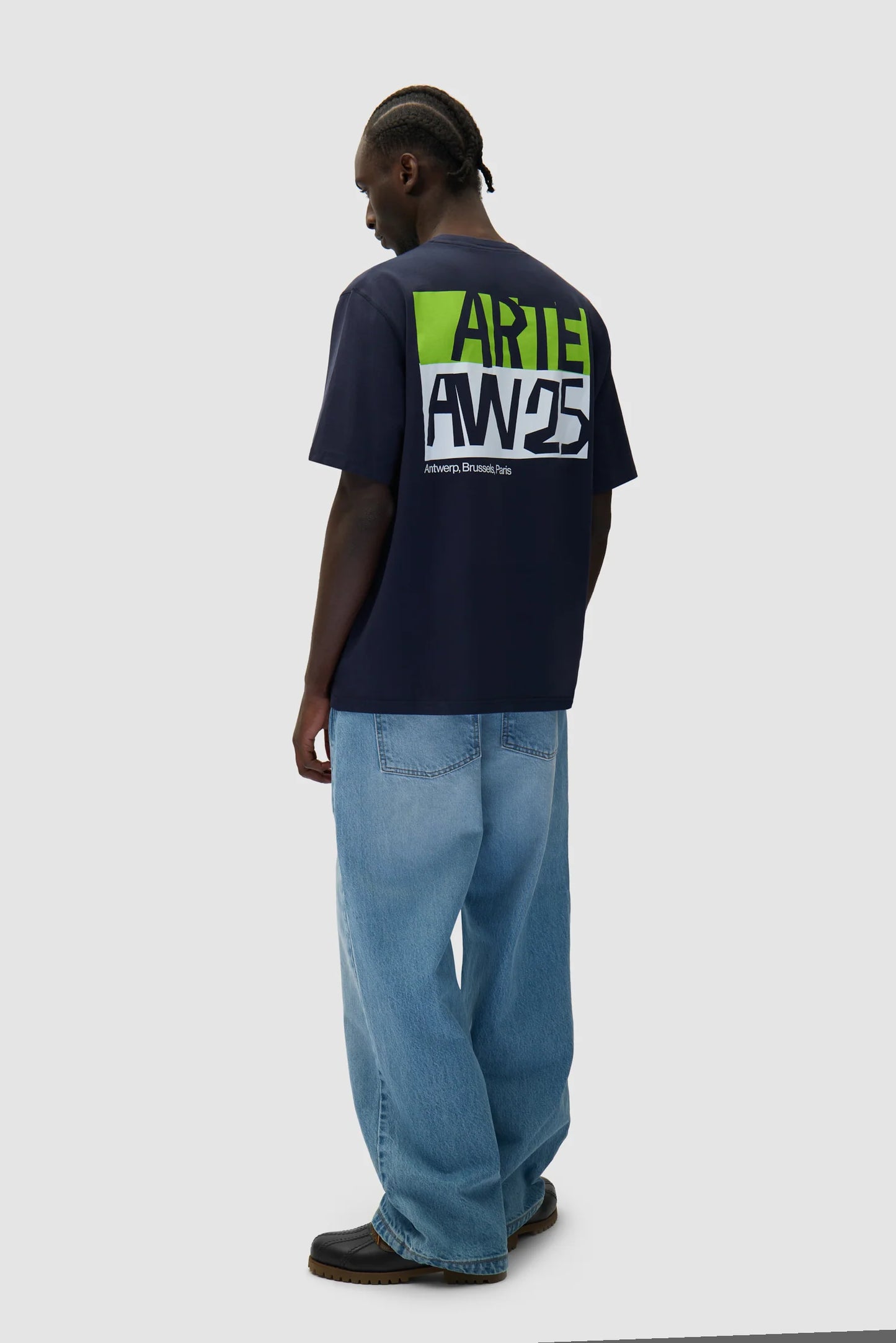 Arte - Cut Out Print T-Shirt (Navy)