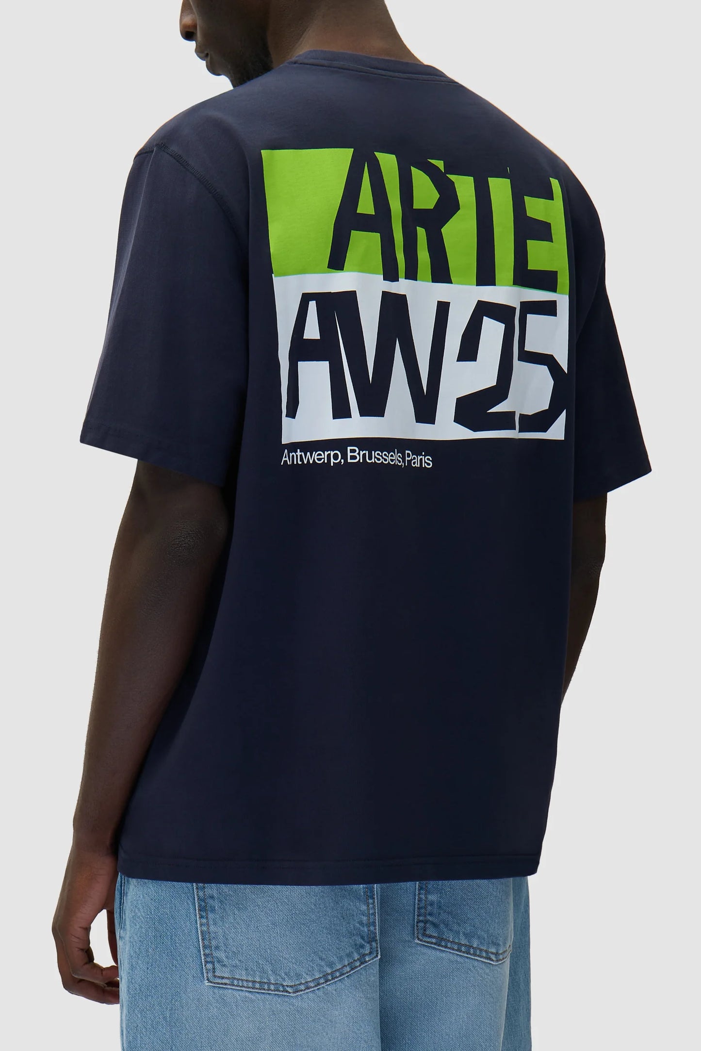 Arte - Cut Out Print T-Shirt (Navy)