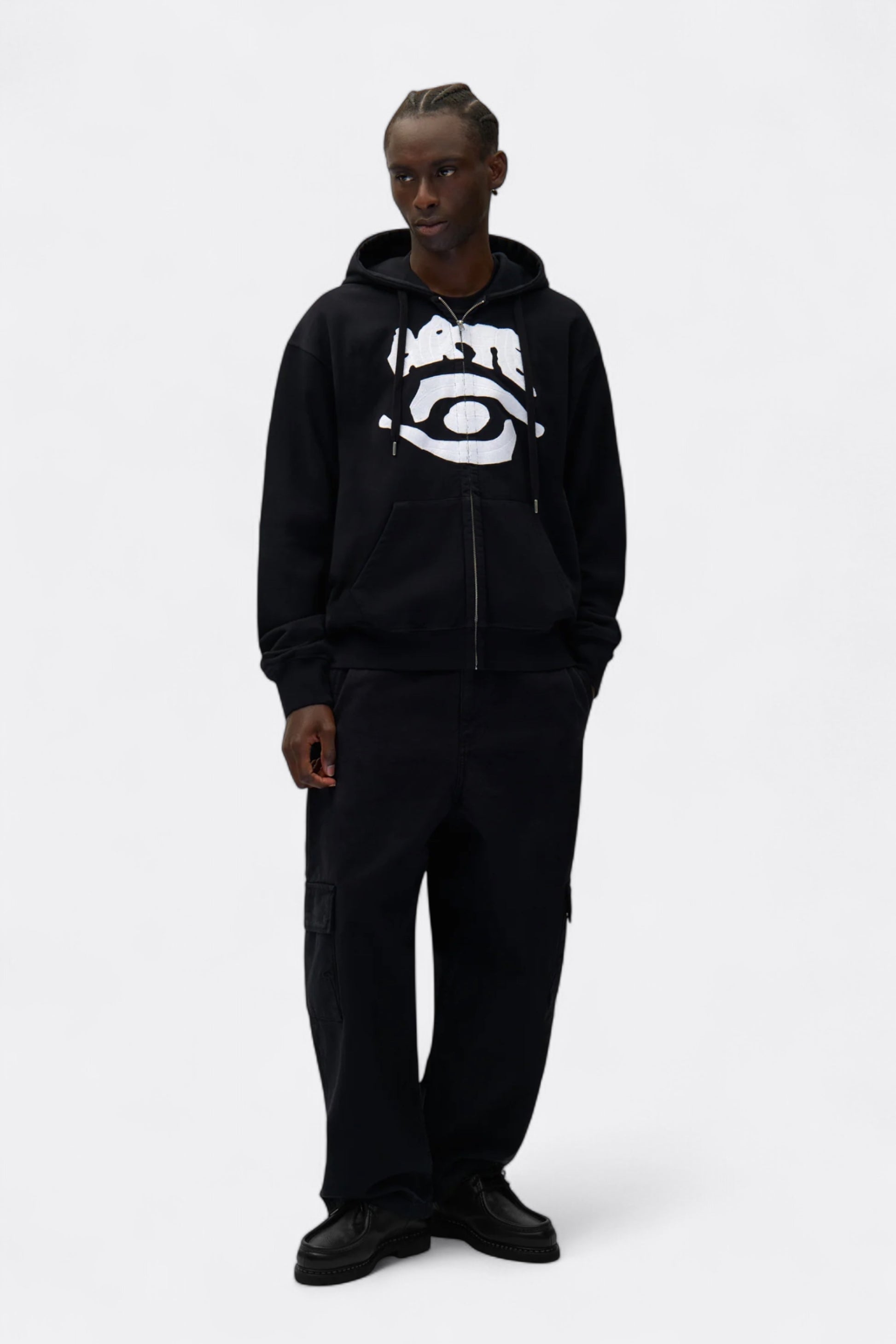 Arte - Eye Front Zip Hoodie (Black)
