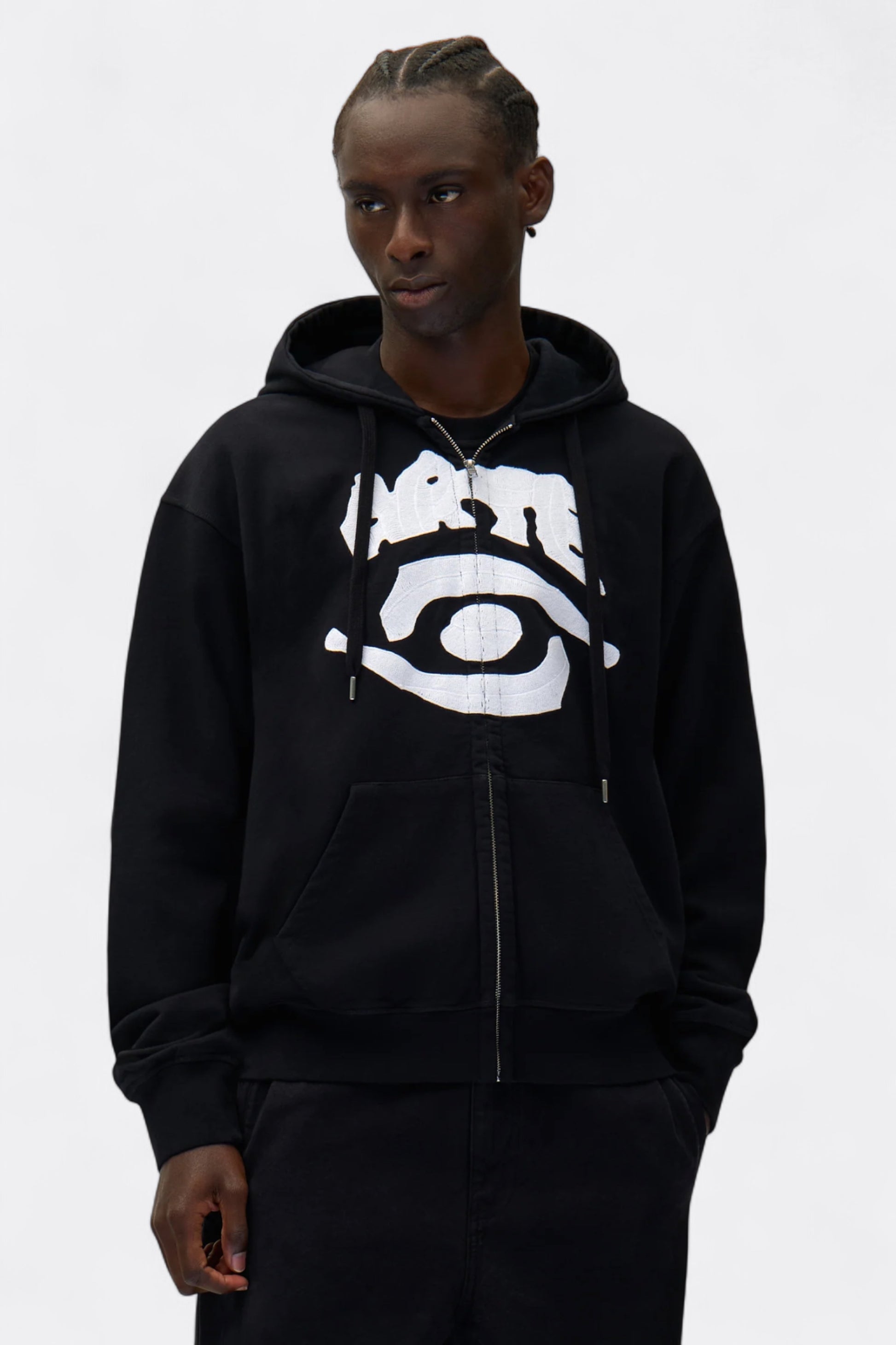 Arte - Eye Front Zip Hoodie (Black)