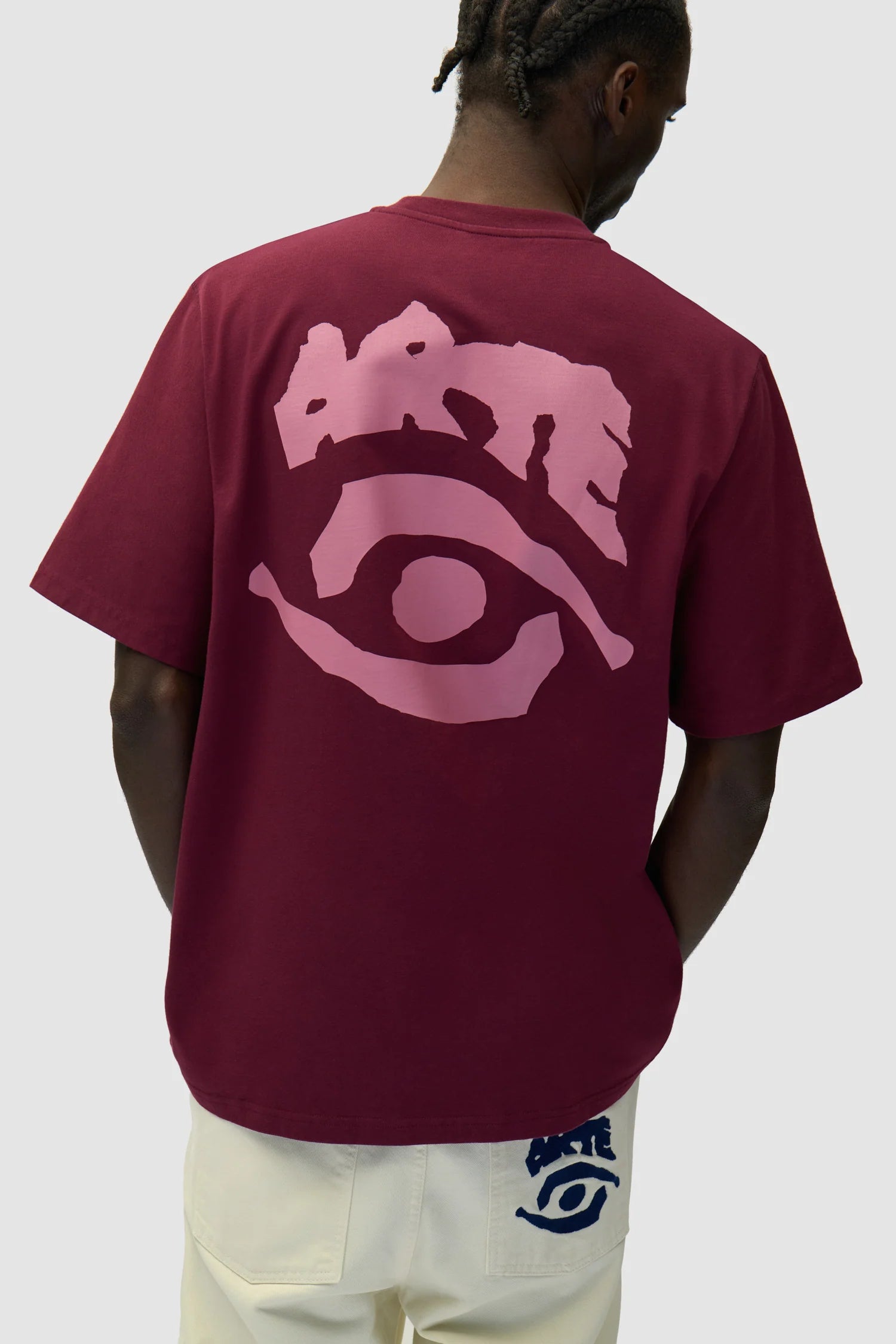 Arte - Eye Print T-Shirt (Bordeaux)