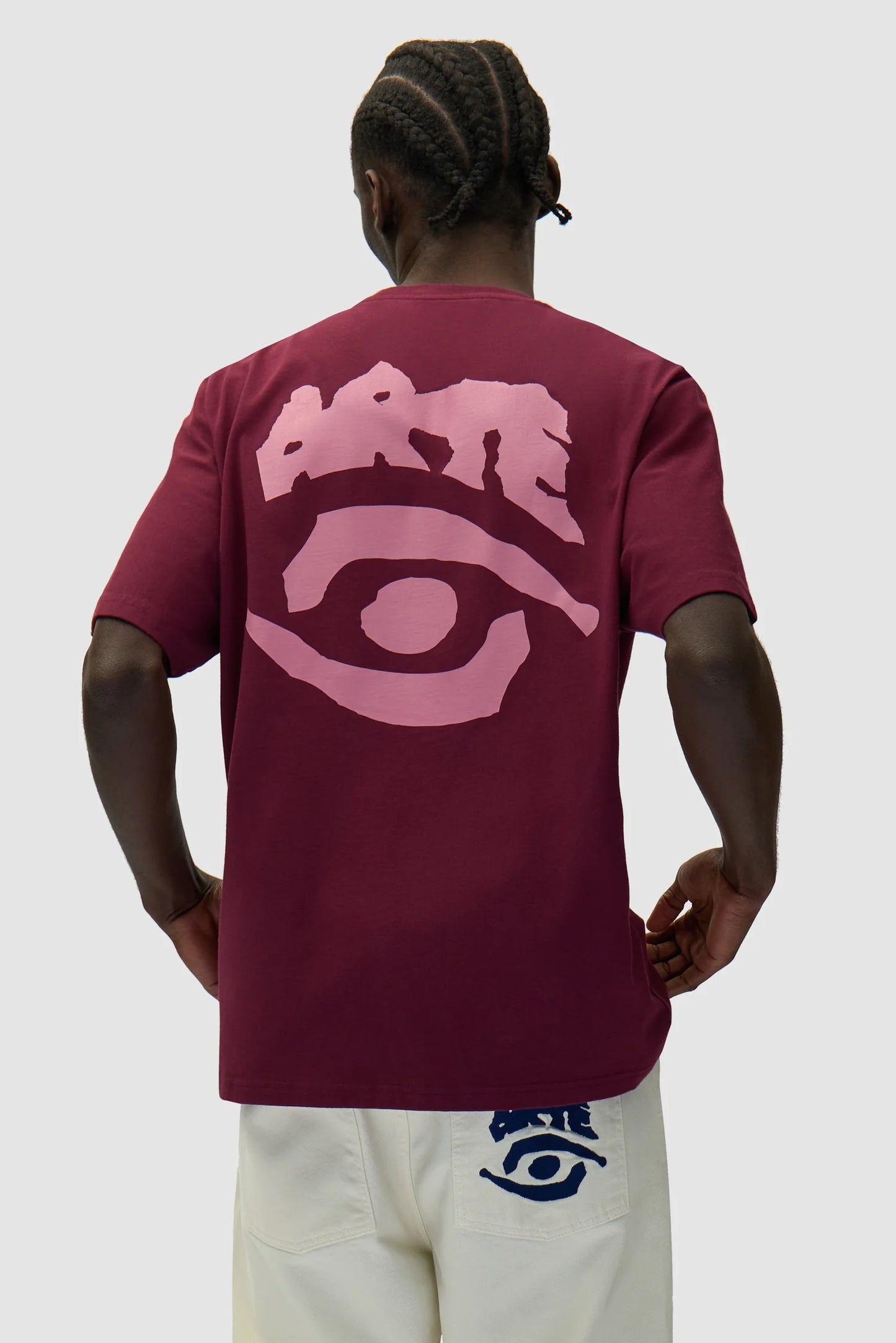 Arte - Eye Print T-Shirt (Bordeaux)