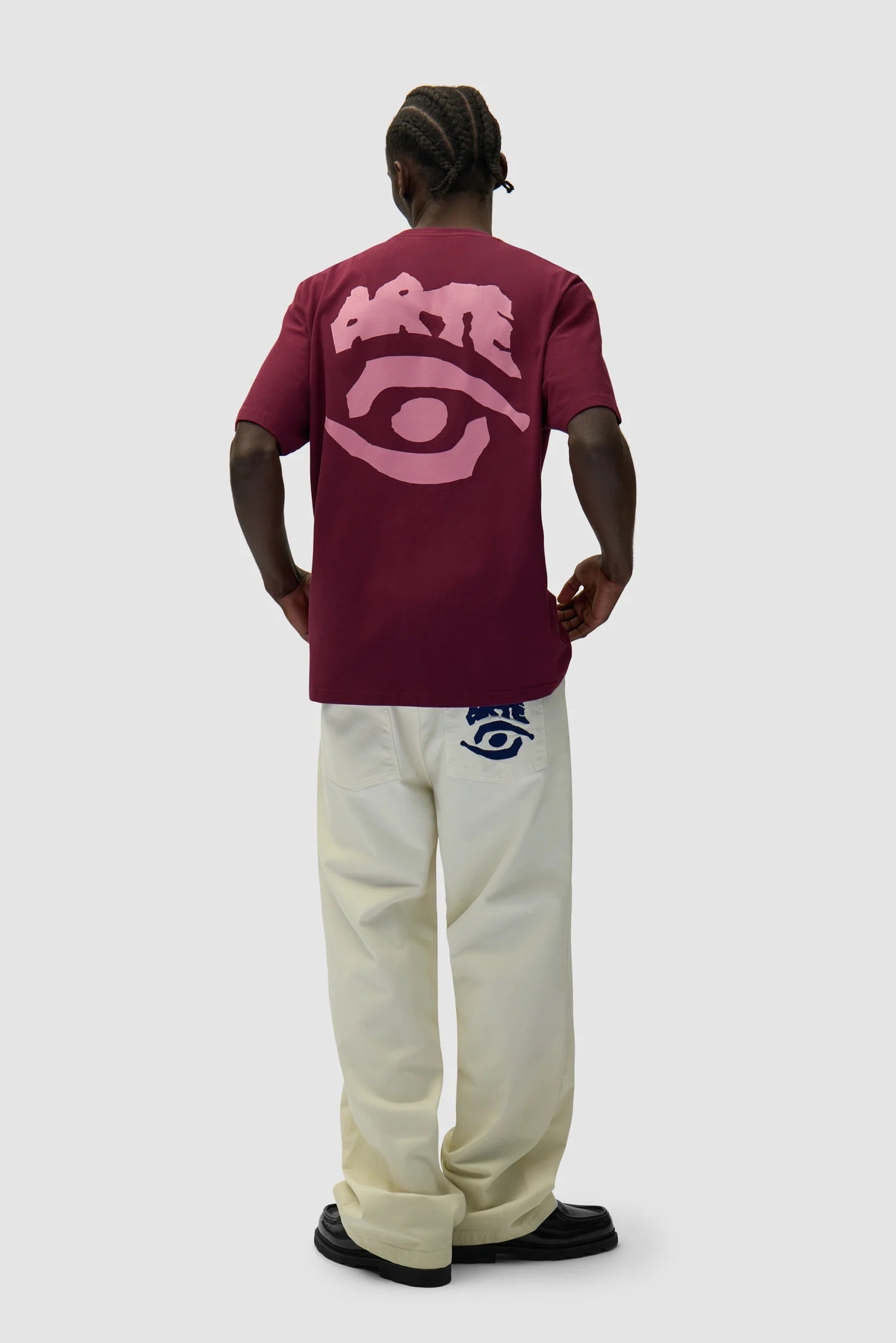 Arte - Eye Print T-Shirt (Bordeaux)