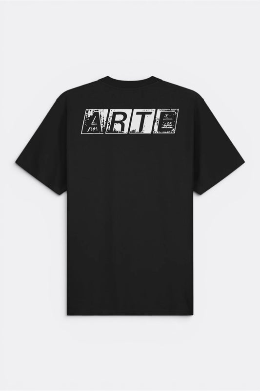 T-Shirt Arte Noir - Faded Back Print - Coton Premium Portugal