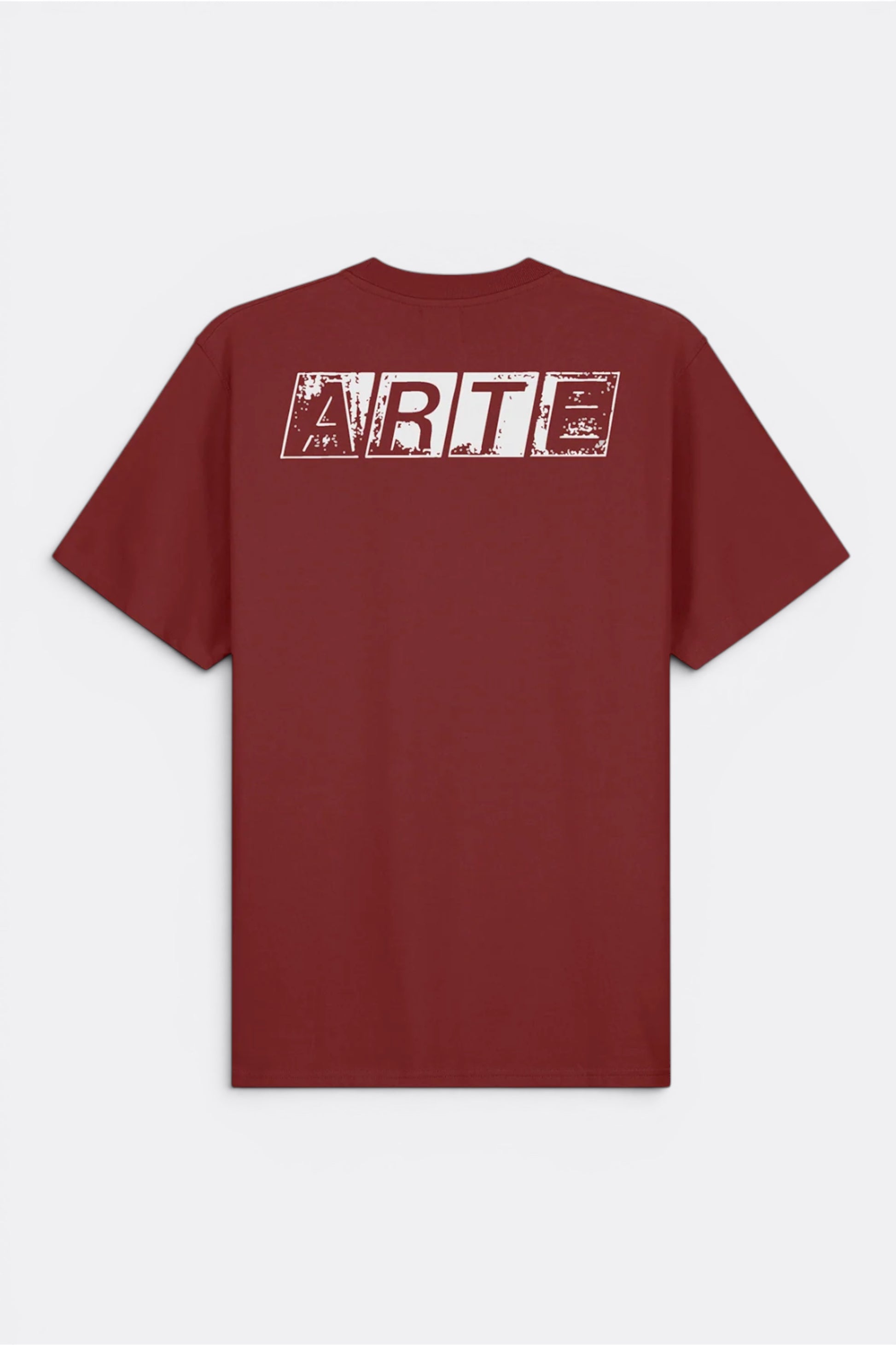 T-Shirt Arte Bordeaux - Faded Back Print - Coton Premium Portugal
