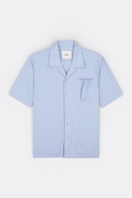 Chemise Arte Striped - Poche Pliée - Coton Premium Portugal