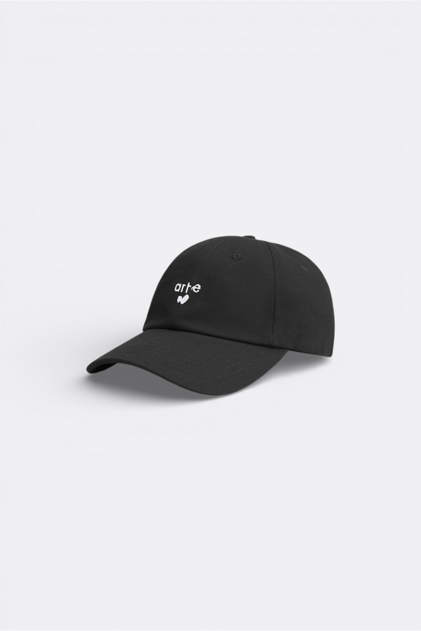 Casquette Arte Black - Logo Cœur Brodé - Coton Premium Portugal