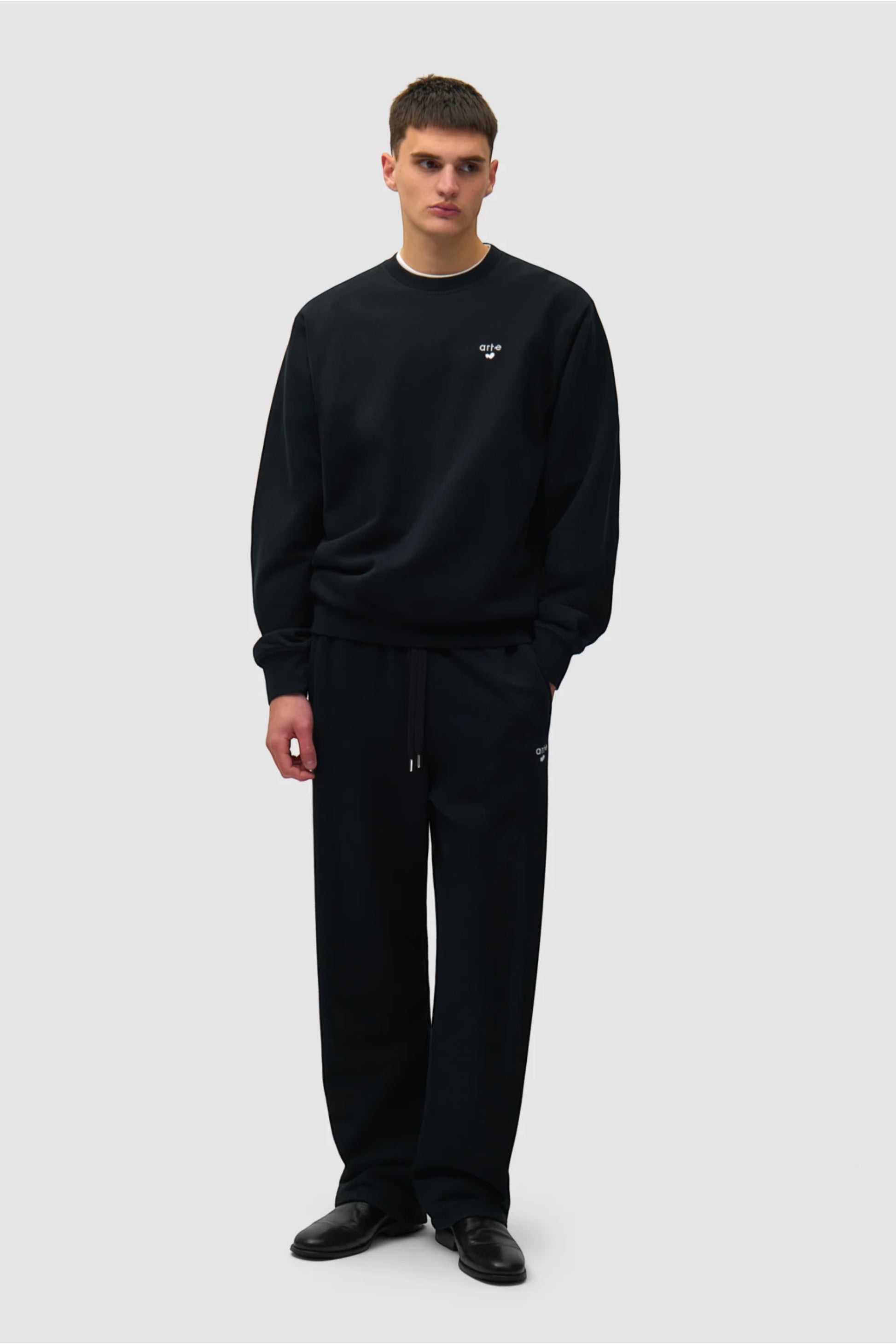 Crewneck Arte Black - Logo Cœur - Coton Premium Portugal