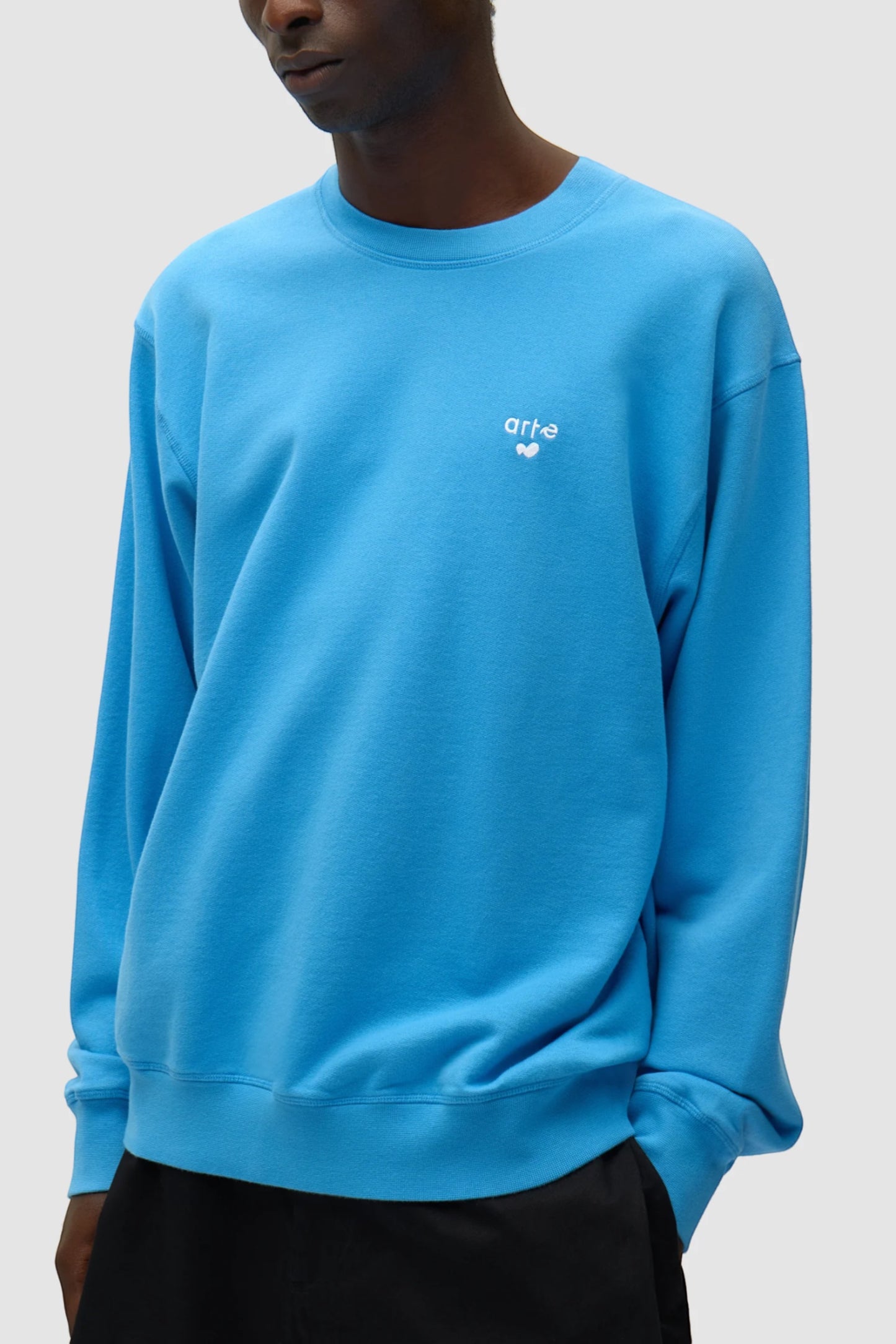 Crewneck Arte Blue - Logo Cœur - Coton Premium Portugal