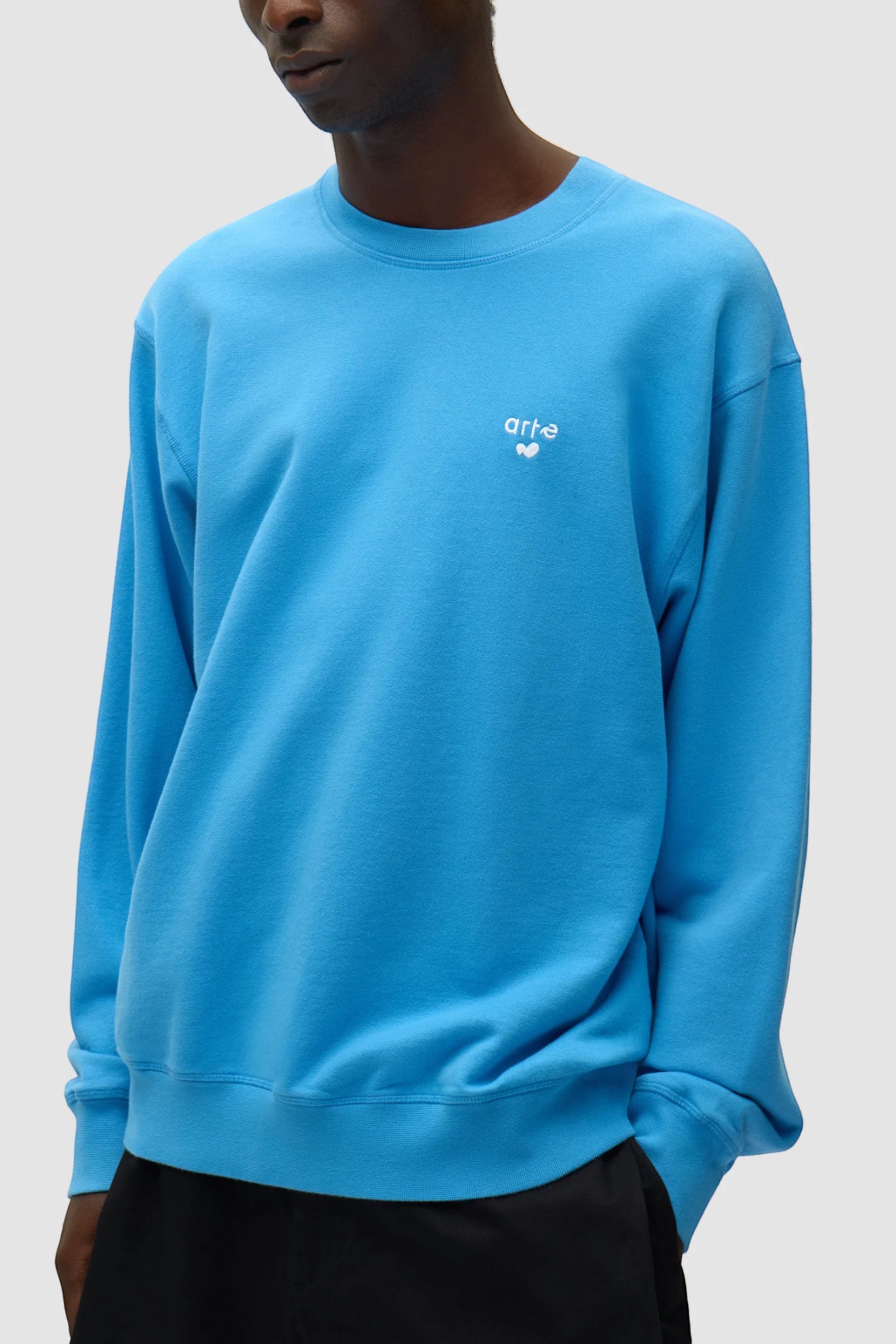 Crewneck Arte Blue - Logo Cœur - Coton Premium Portugal