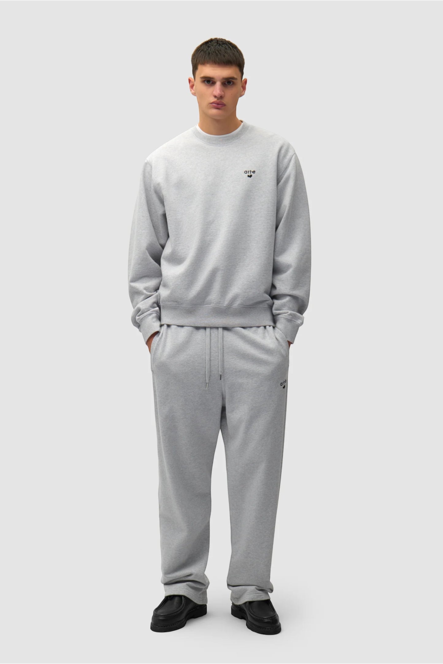 Crewneck Arte Grey - Logo Cœur - Coton Premium Portugal