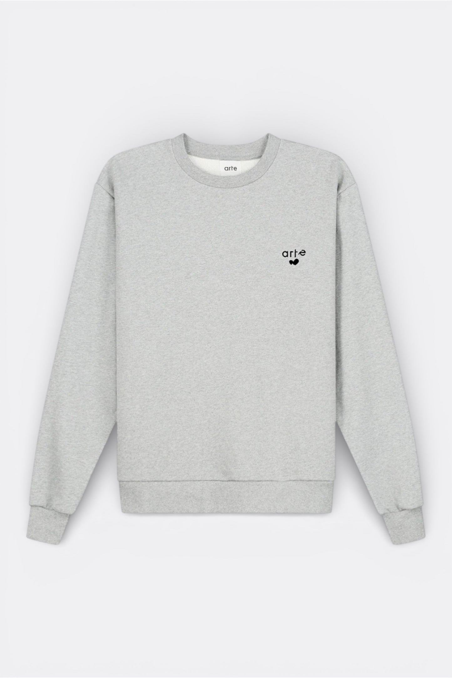 Crewneck Arte Grey - Logo Cœur - Coton Premium Portugal