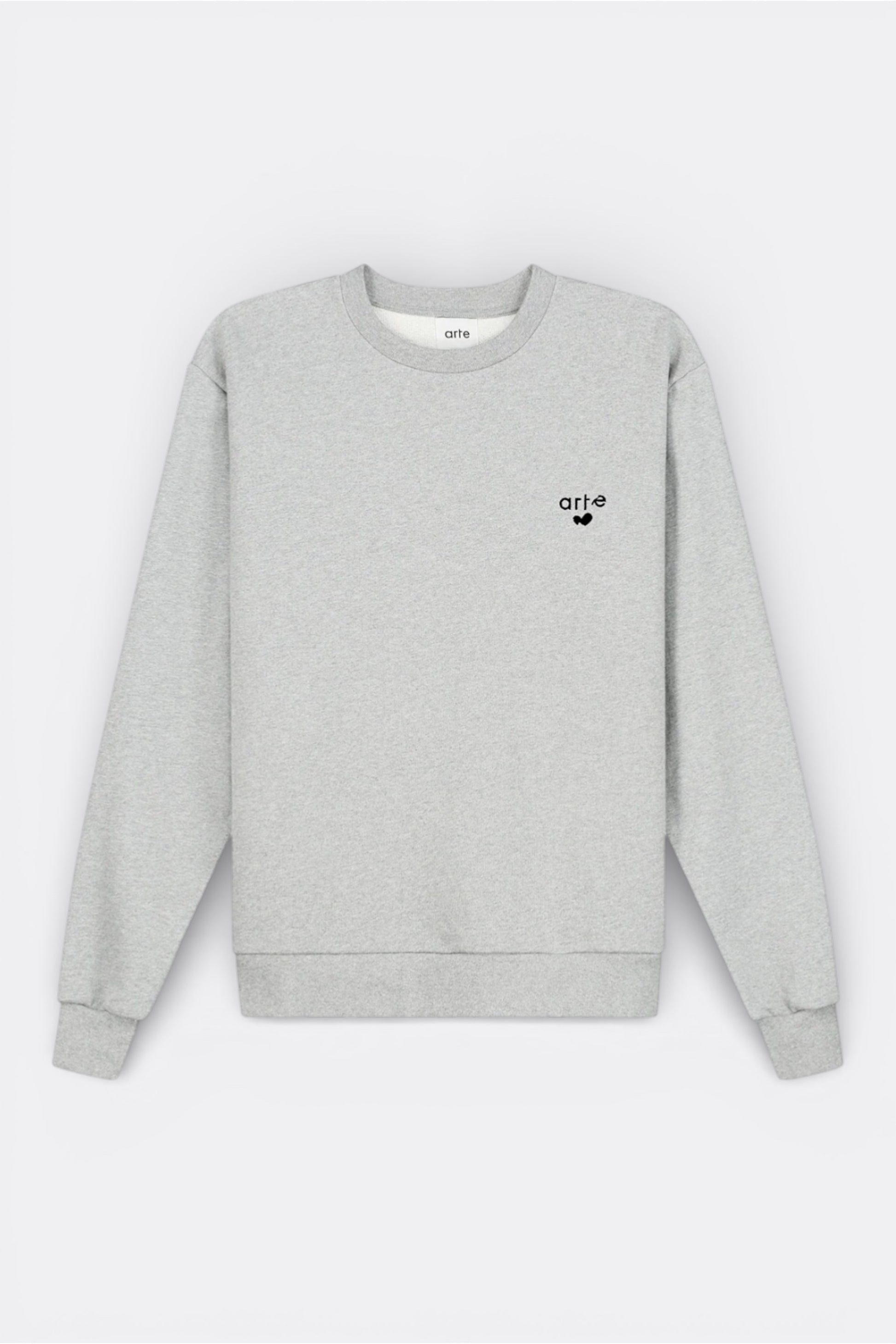 Crewneck Arte Grey - Logo Cœur - Coton Premium Portugal