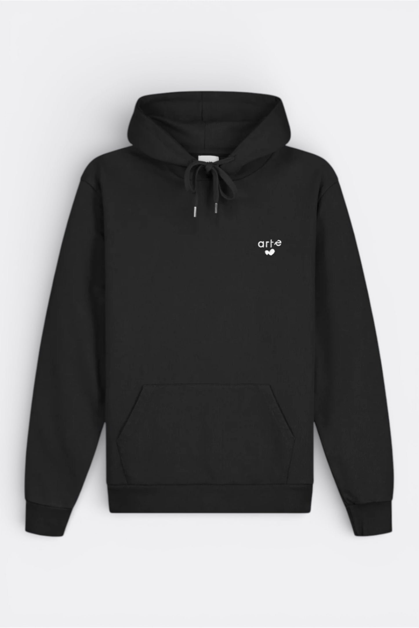 Hoodie Arte Black - Logo Cœur - Coton Premium Portugal
