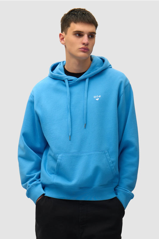 Hoodie Arte Blue - Logo Cœur - Coton Premium Portugal