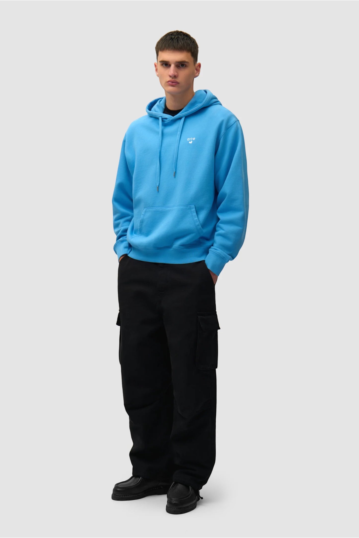 Hoodie Arte Blue - Logo Cœur - Coton Premium Portugal