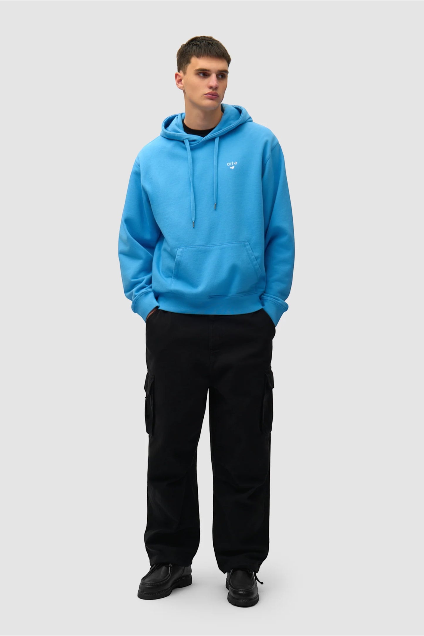 Hoodie Arte Blue - Logo Cœur - Coton Premium Portugal