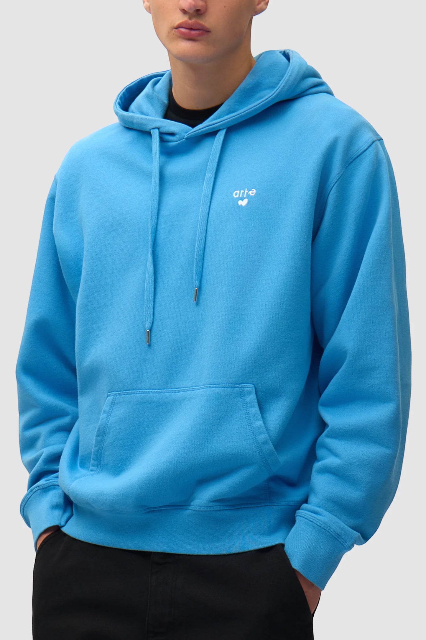 Hoodie Arte Blue - Logo Cœur - Coton Premium Portugal
