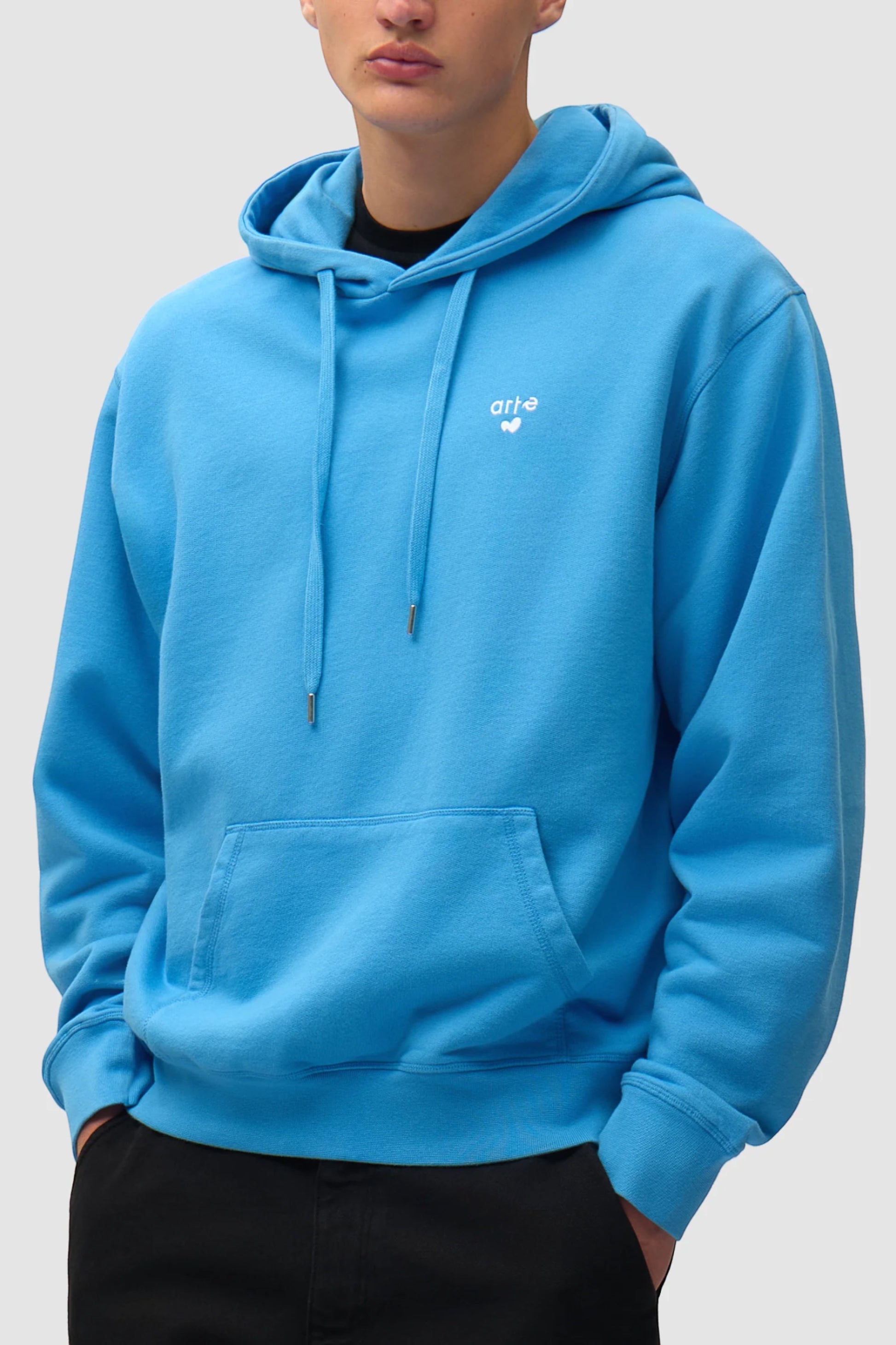Hoodie Arte Blue - Logo Cœur - Coton Premium Portugal