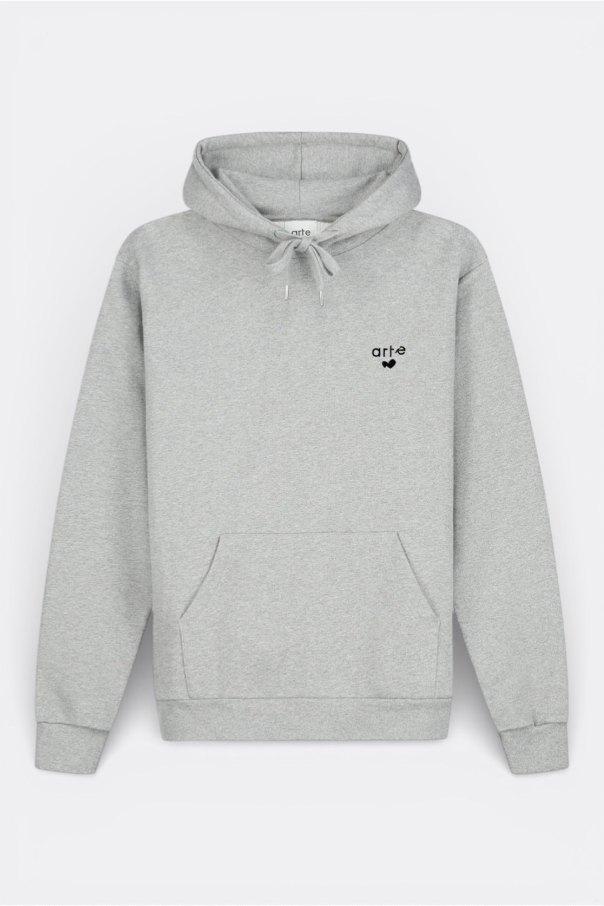 Hoodie Arte Grey - Logo Cœur - Coton Premium Portugal
