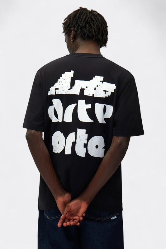 Arte - Multi Arte Print T-Shirt (Black)